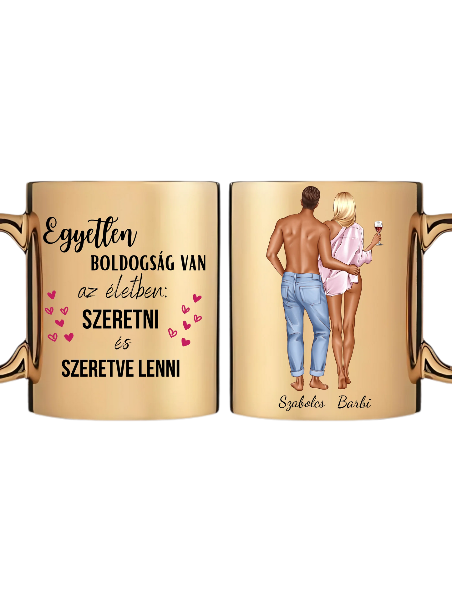 Arany metál bögre