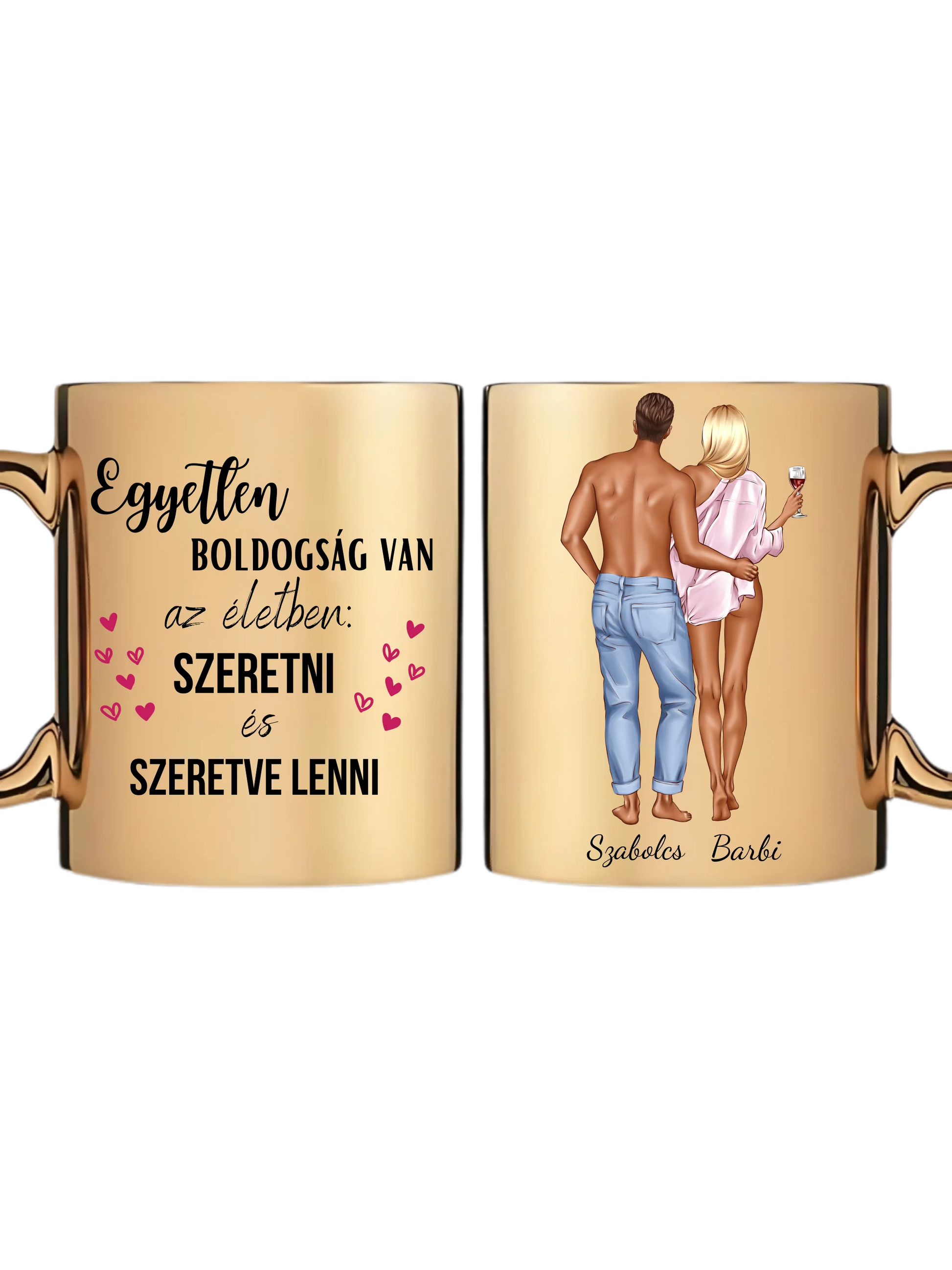 Arany metál bögre