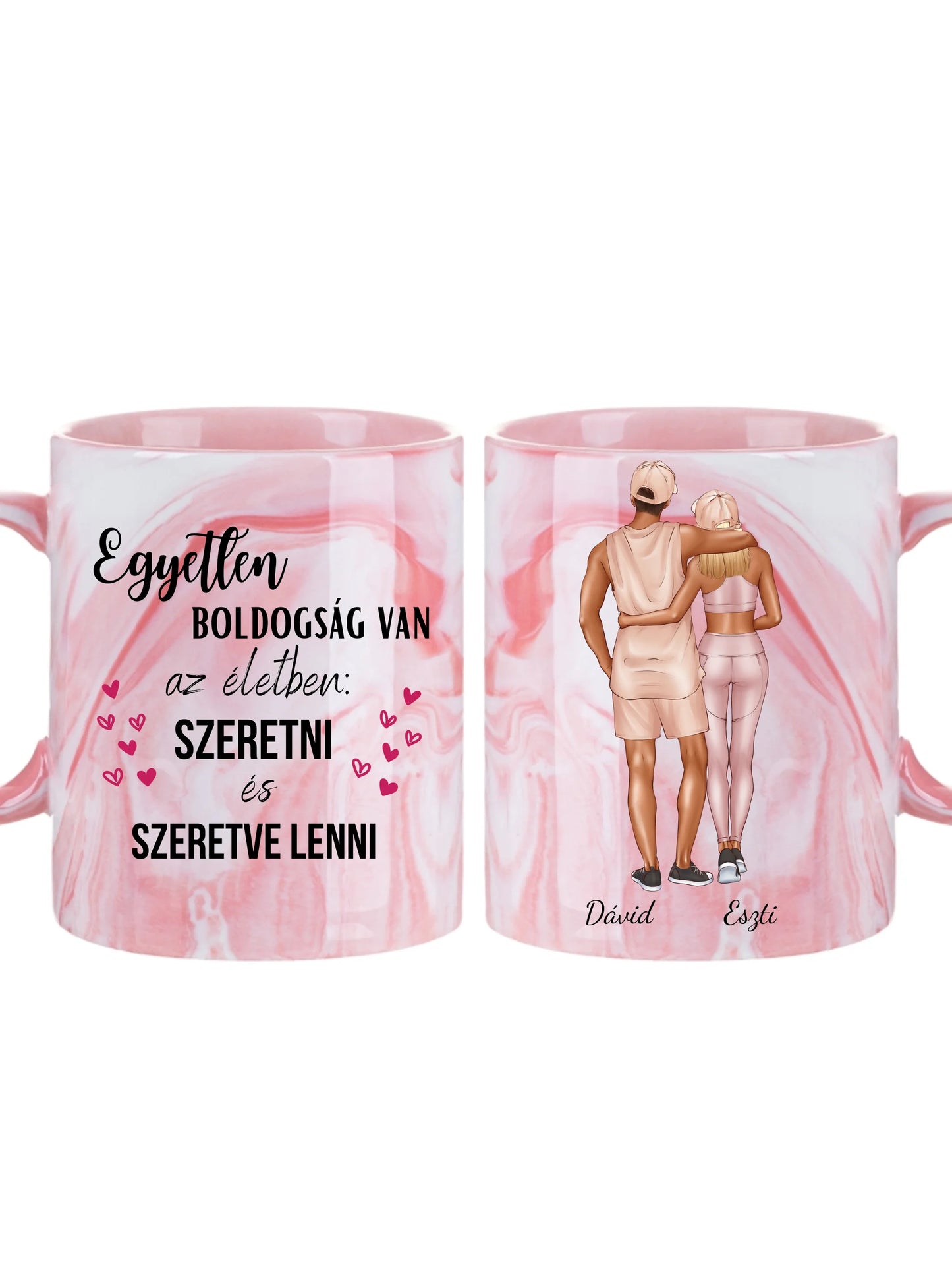 Fitness pár - Egyedi személyre szabható bögre