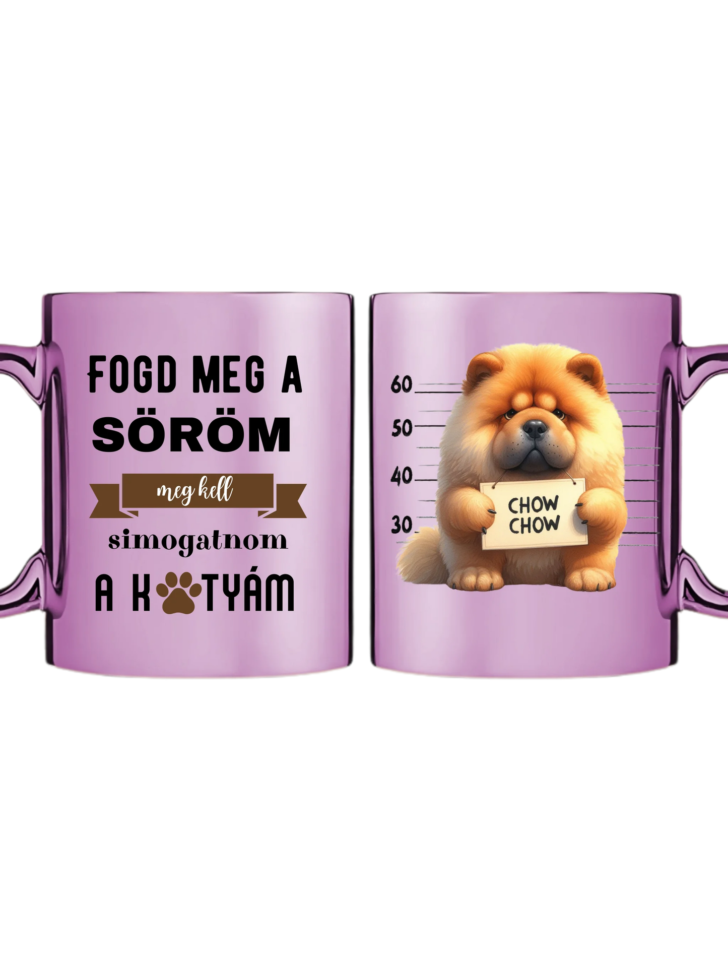 Rózsaszín metál bögre kettős