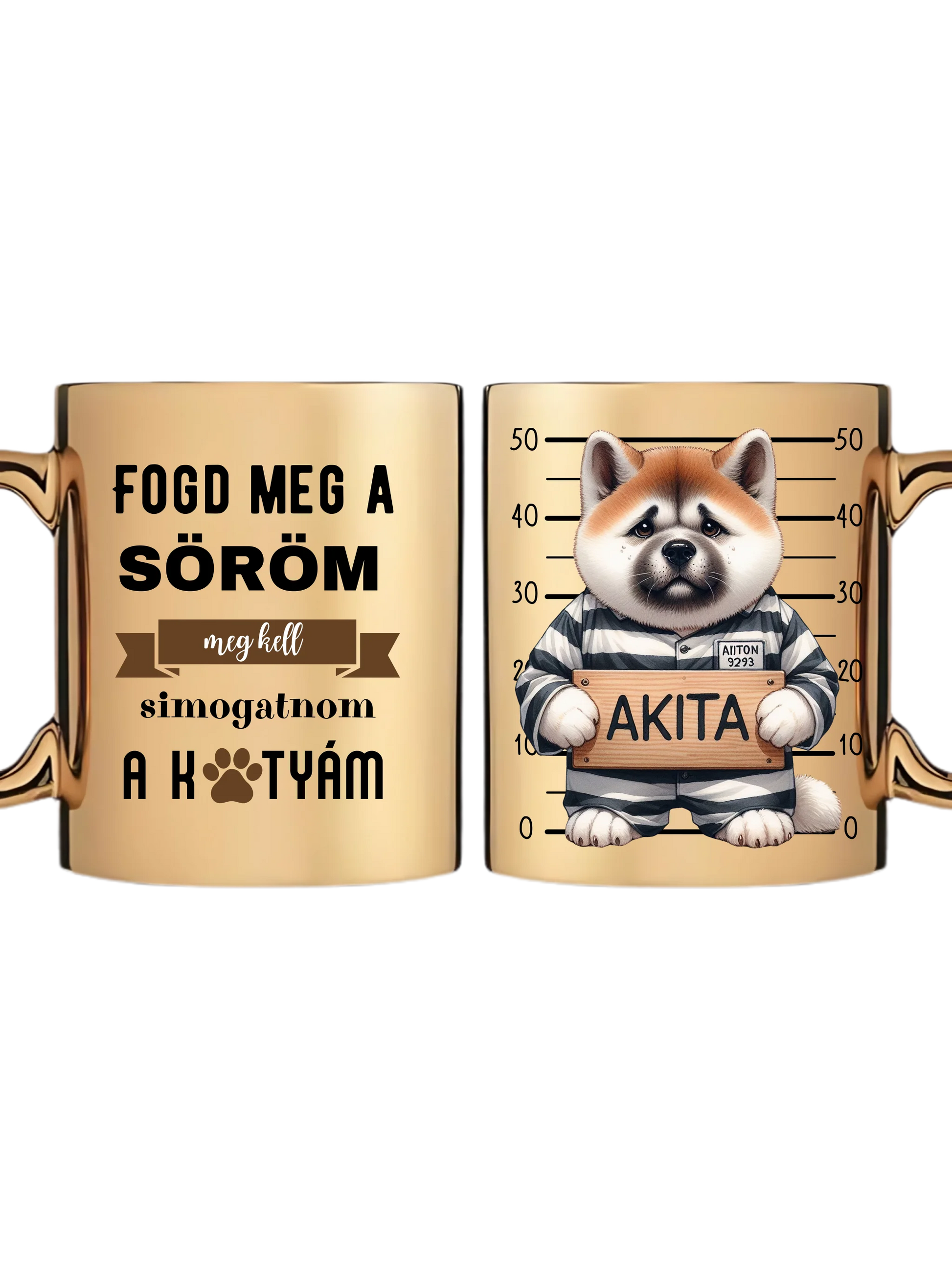 Arany metál bögre