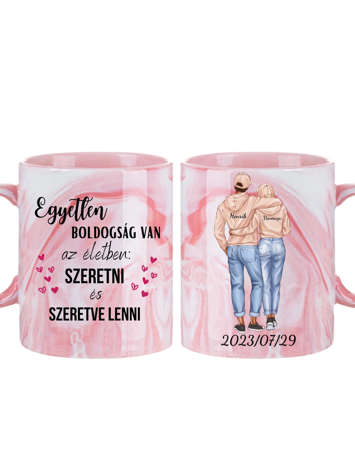 Stílusos laza pár - Egyedi személyre szabható bögre