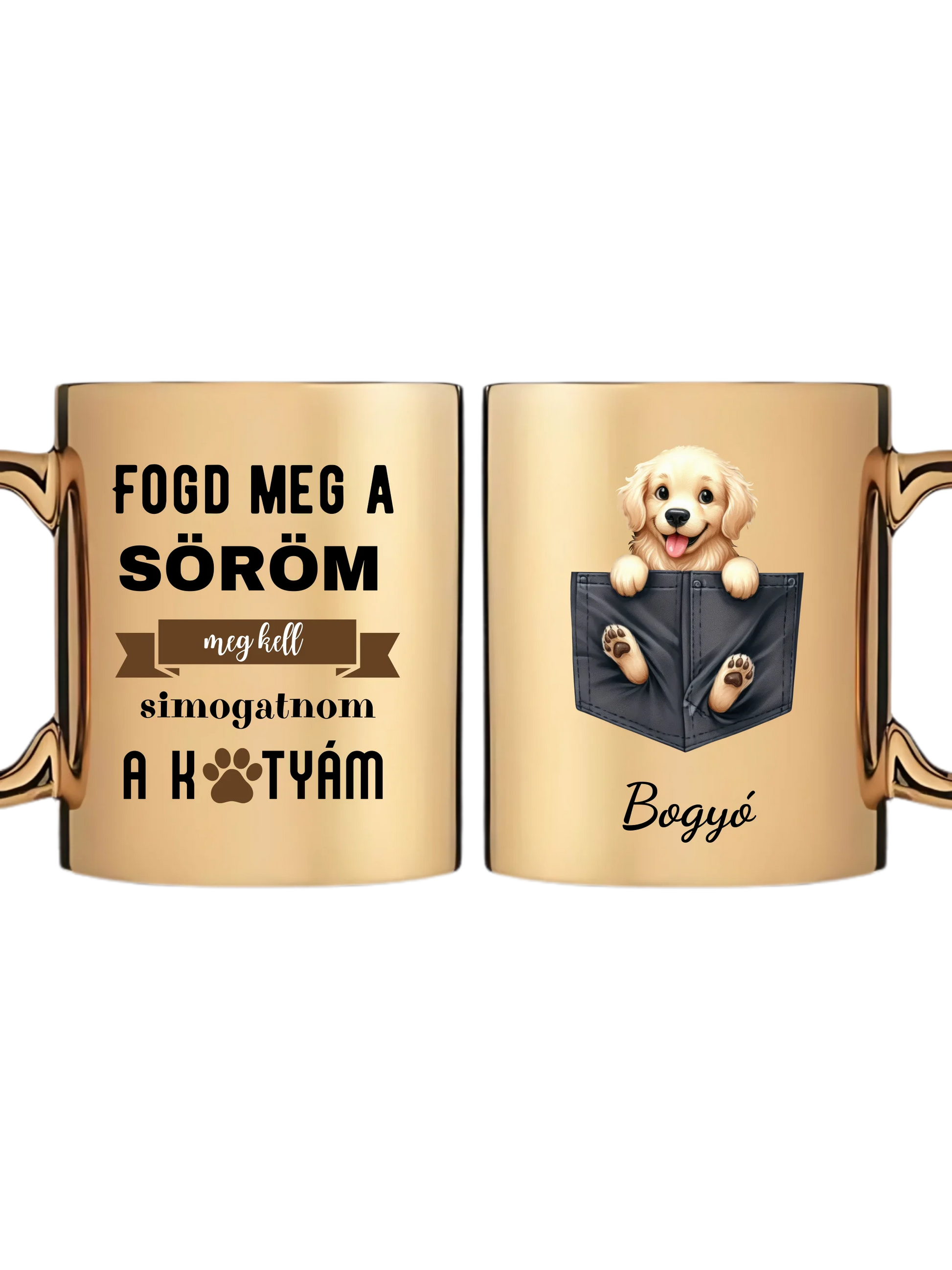Arany metál bögre
