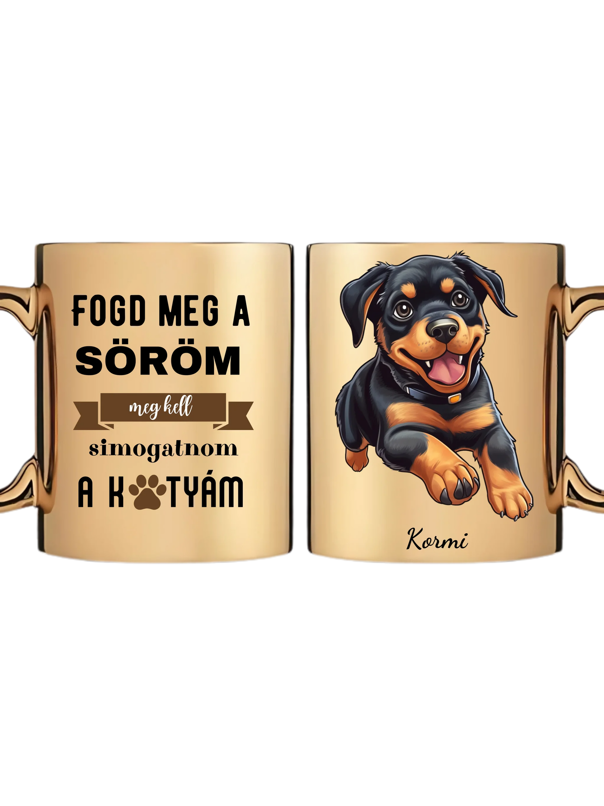 Arany metál bögre