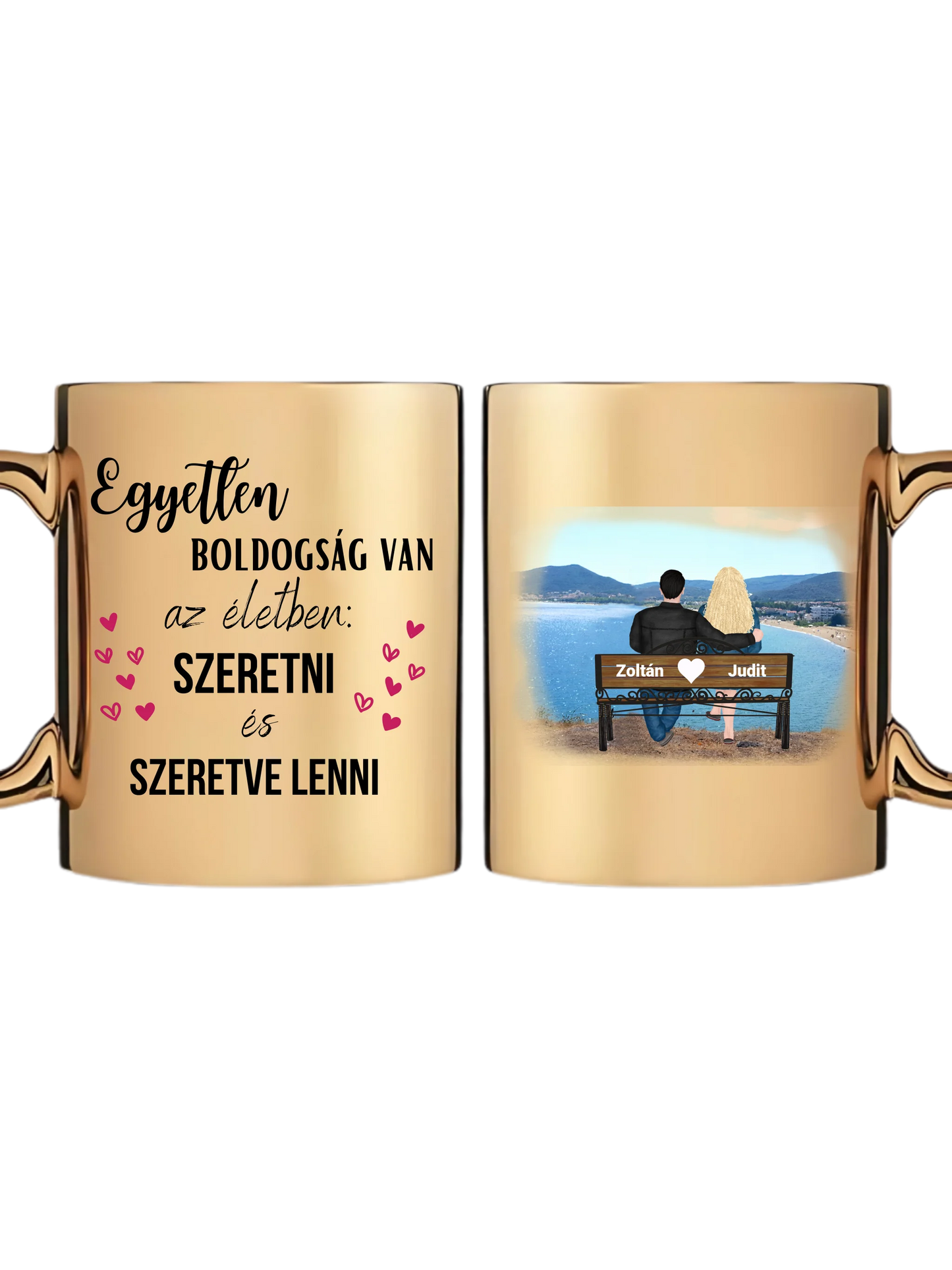 Arany metál bögre