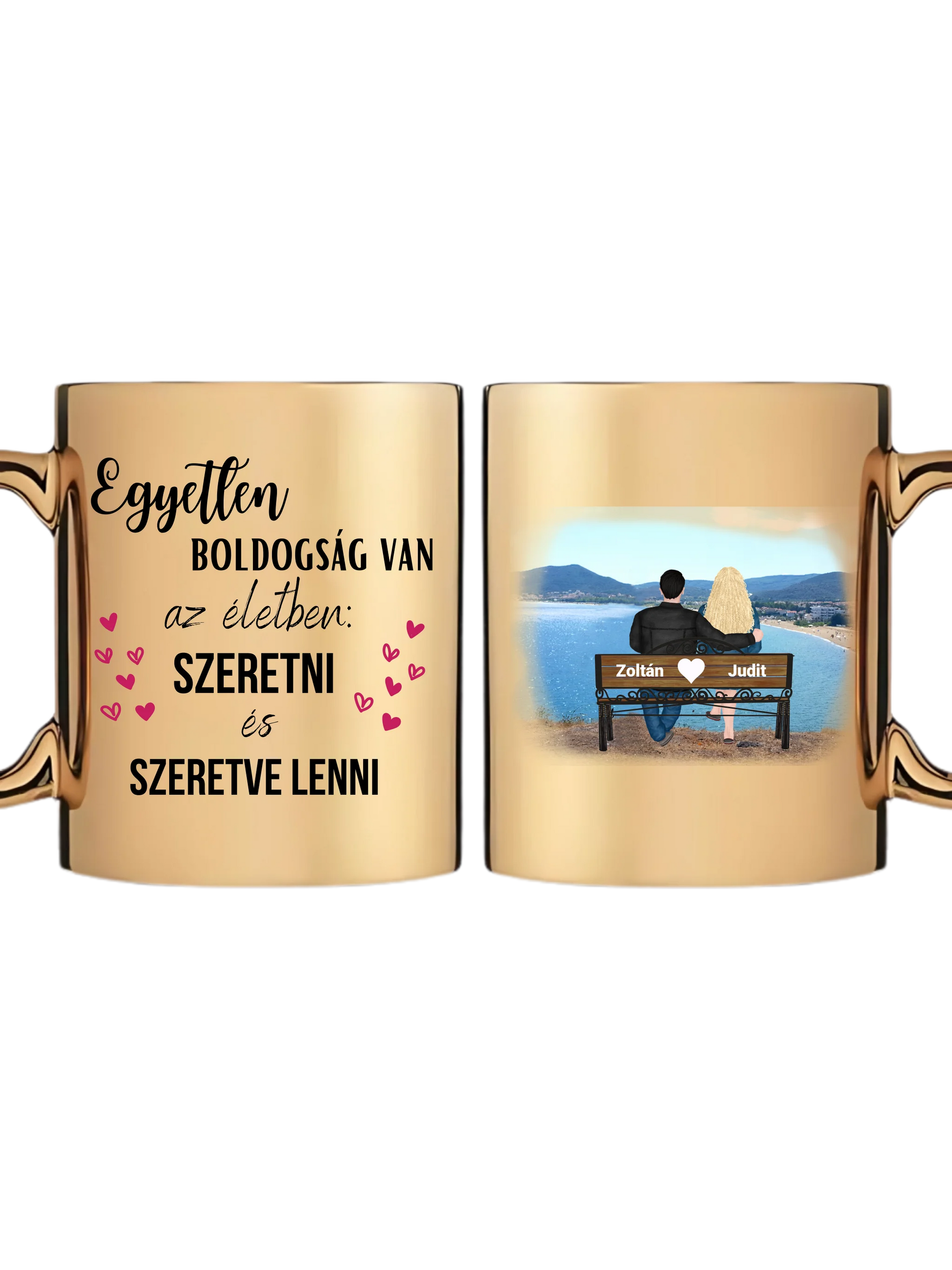 Arany metál bögre