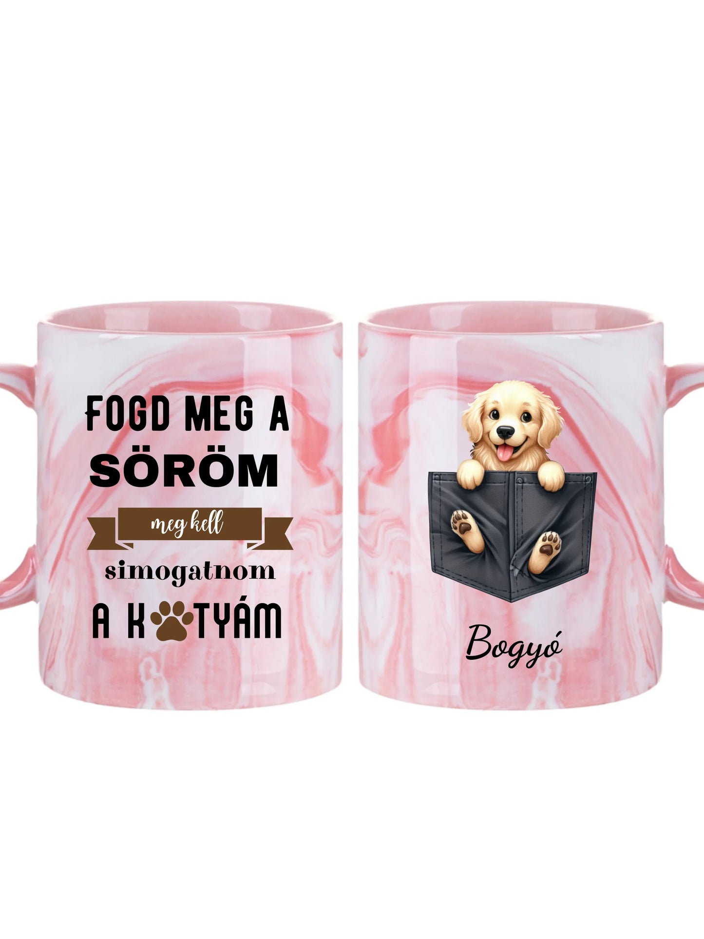 Kutyatappancsok a zsebben - Egyedi személyre szabható bögre