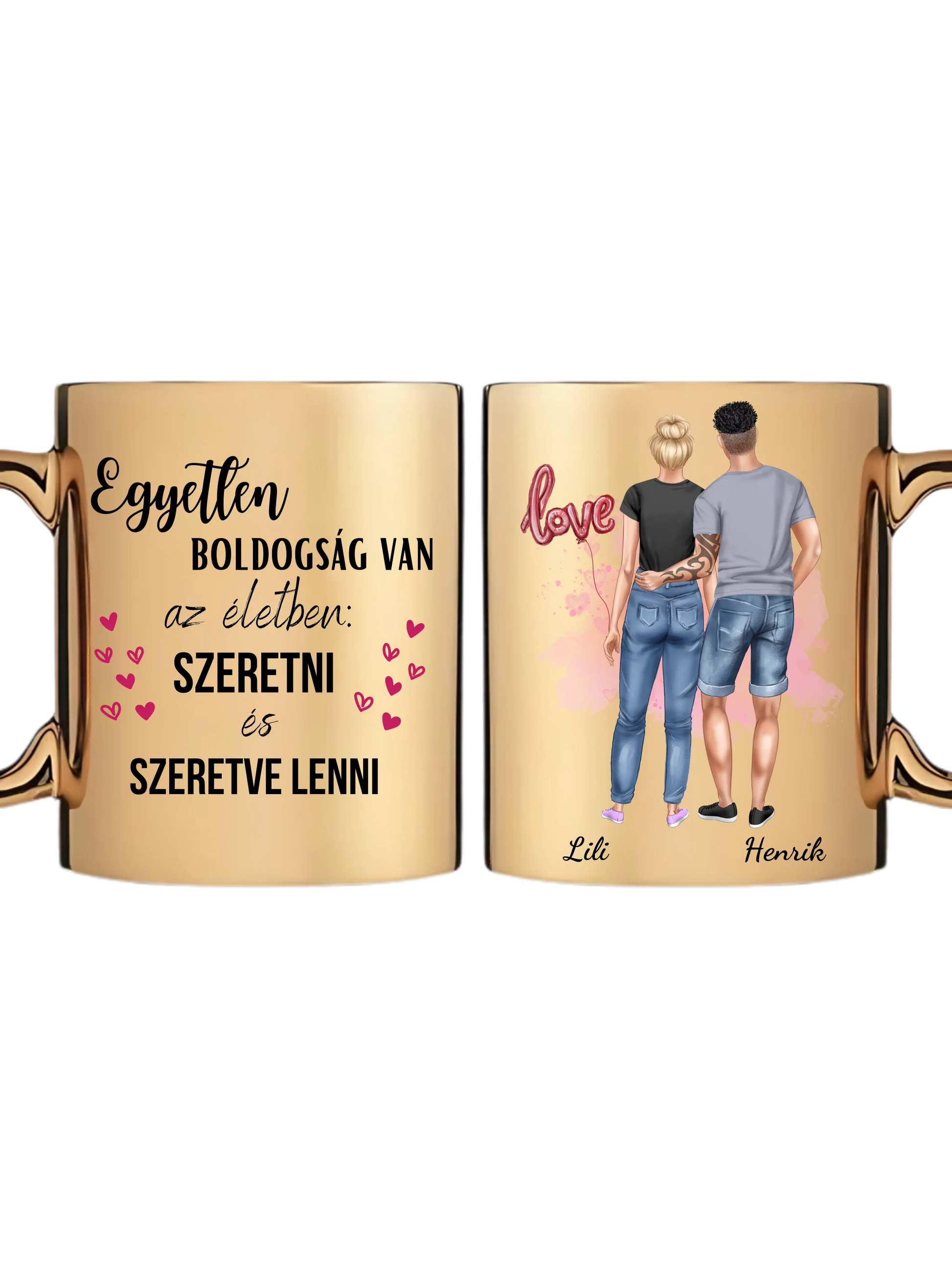 Arany metál bögre