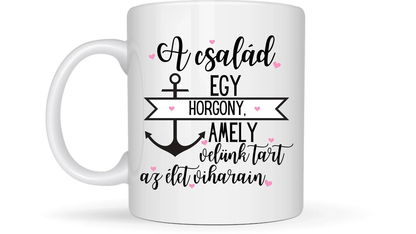 Egyedi bögre a családnak, akár 2 gyermekkel - Egyedi személyre szabható bögre