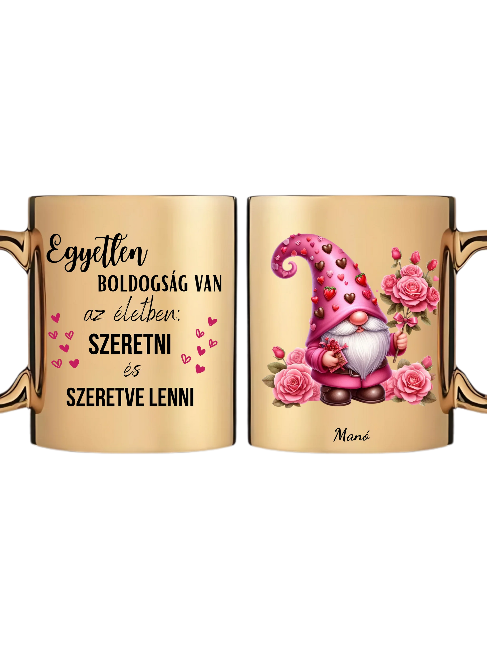 Arany metál bögre