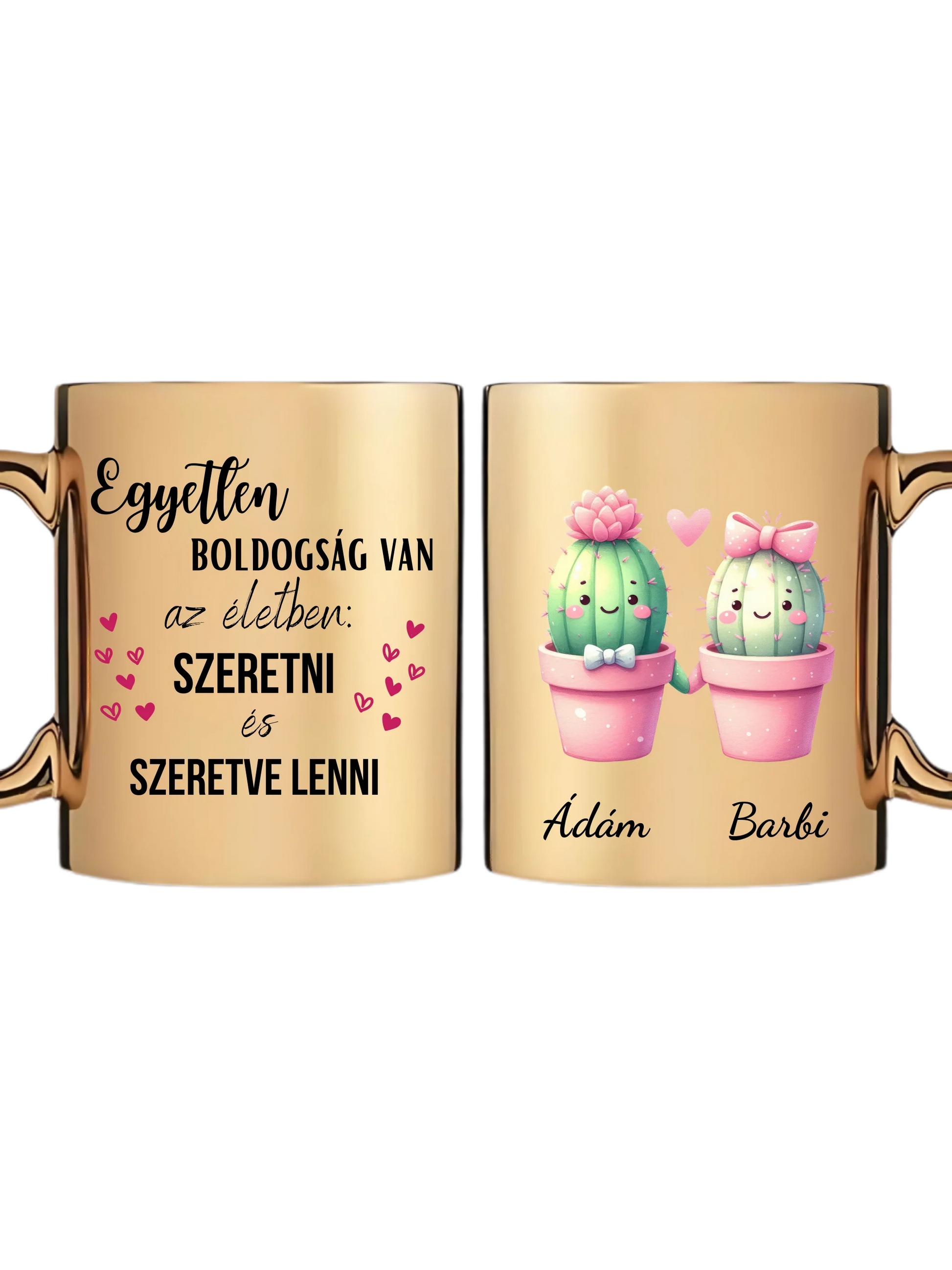 Arany metál bögre