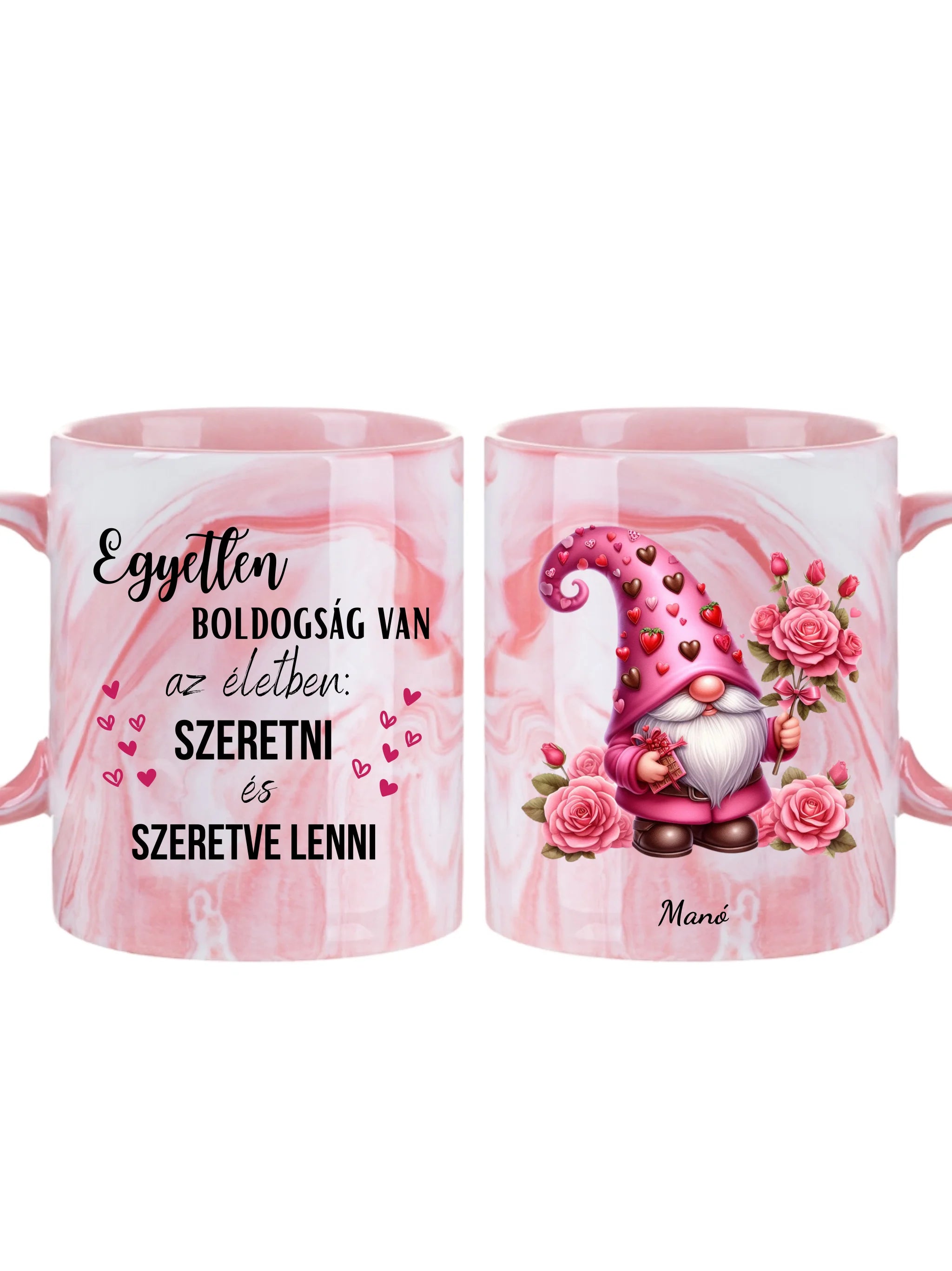 Valentin napi törpe - Egyedi személyre szabható bögre