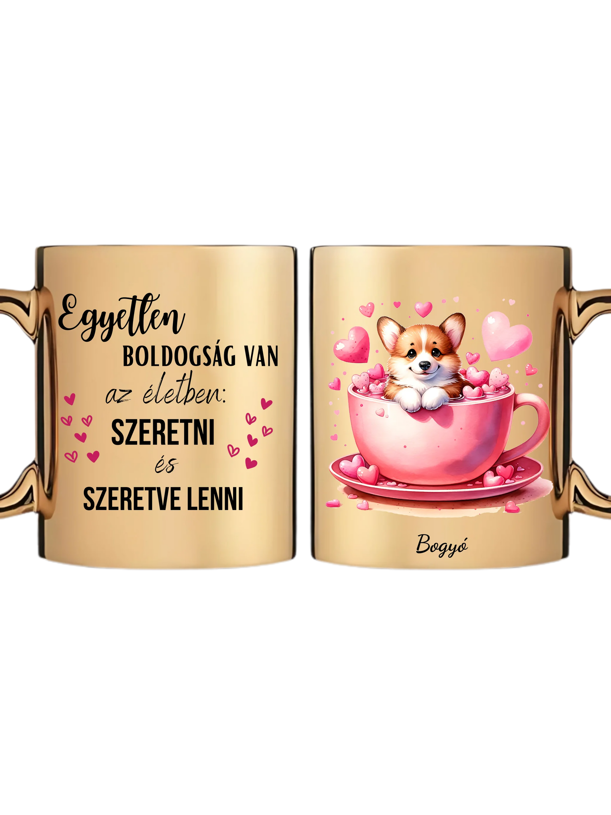 Arany metál bögre