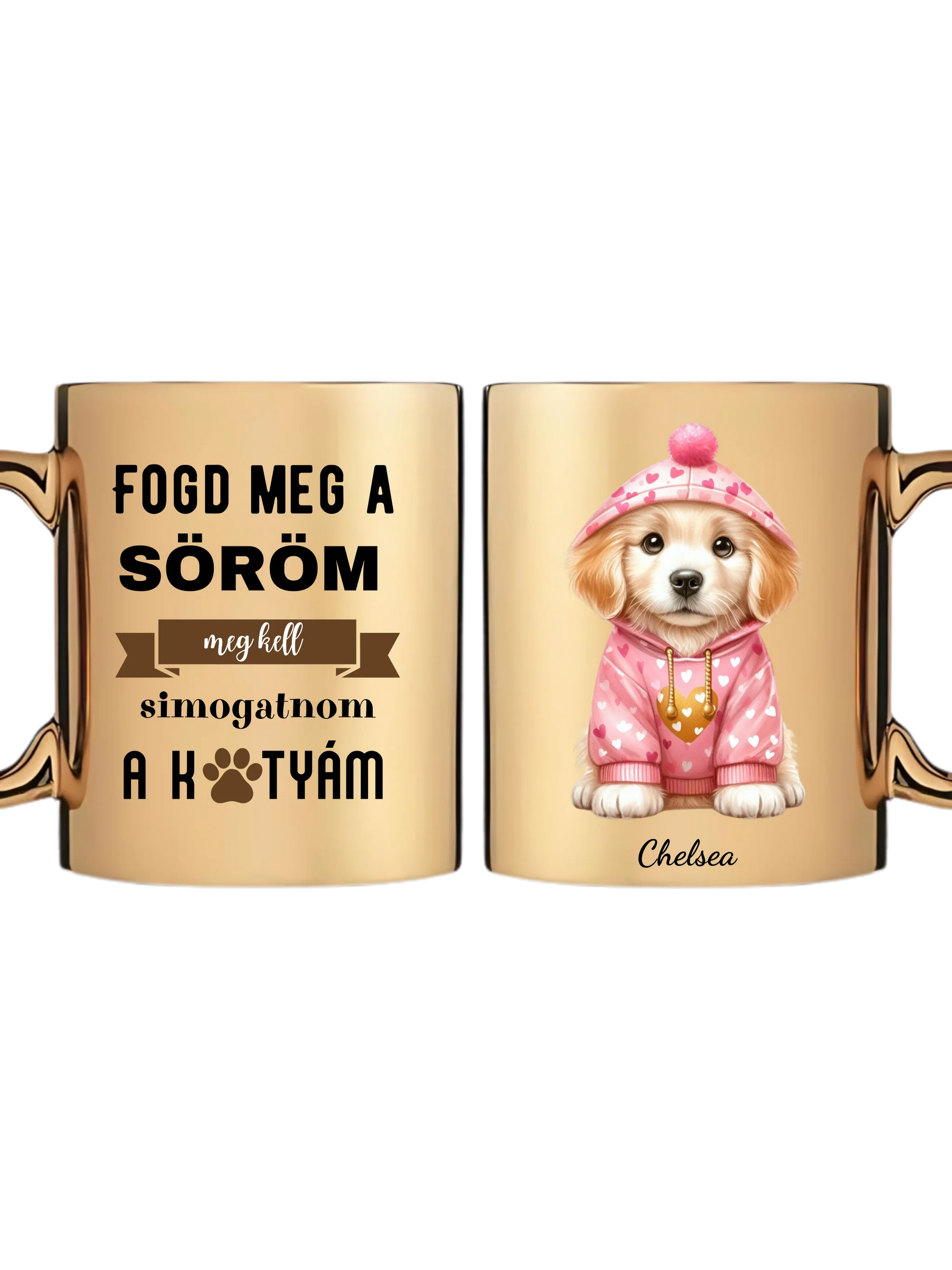 Arany metál bögre