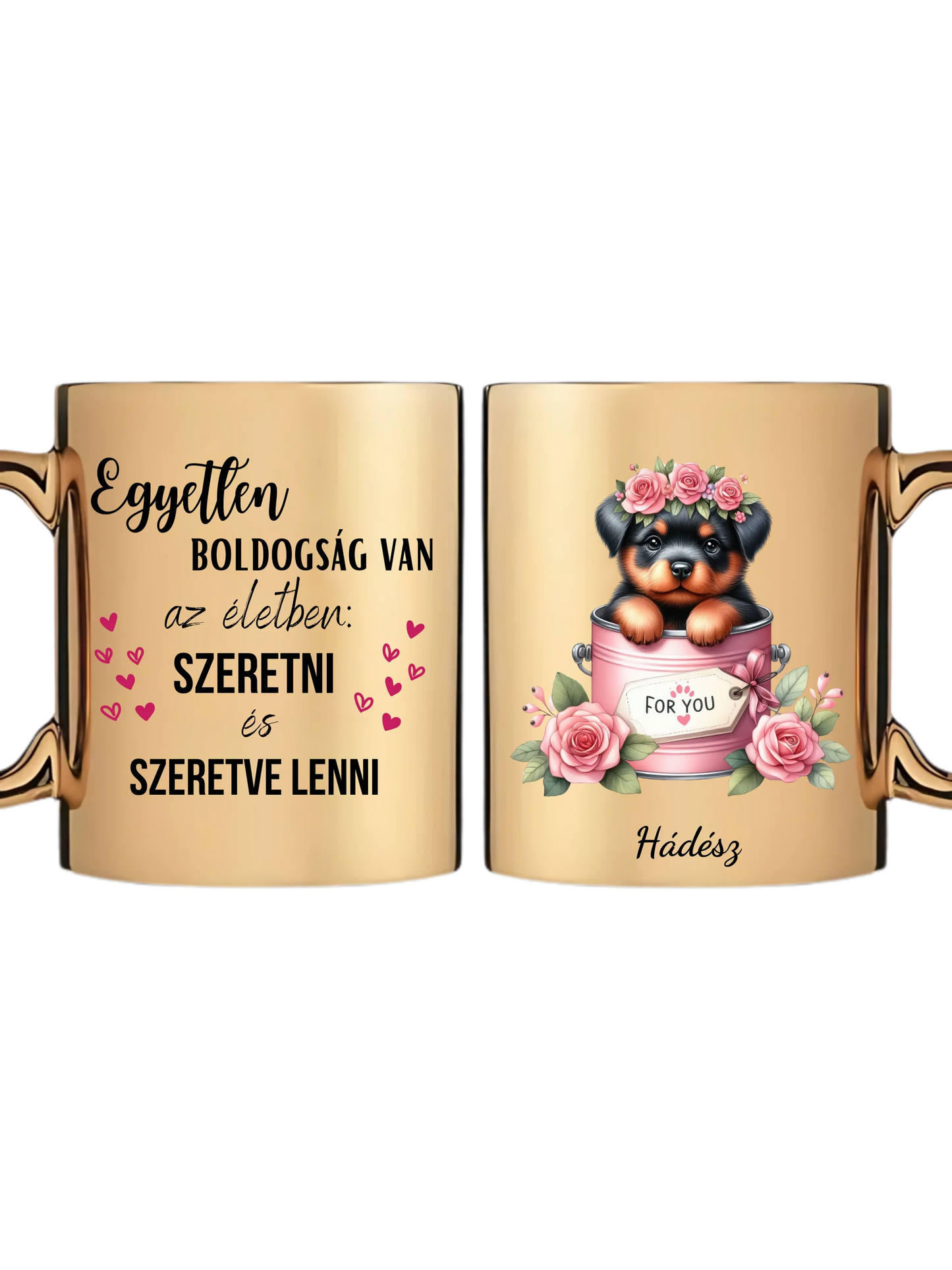 Arany metál bögre
