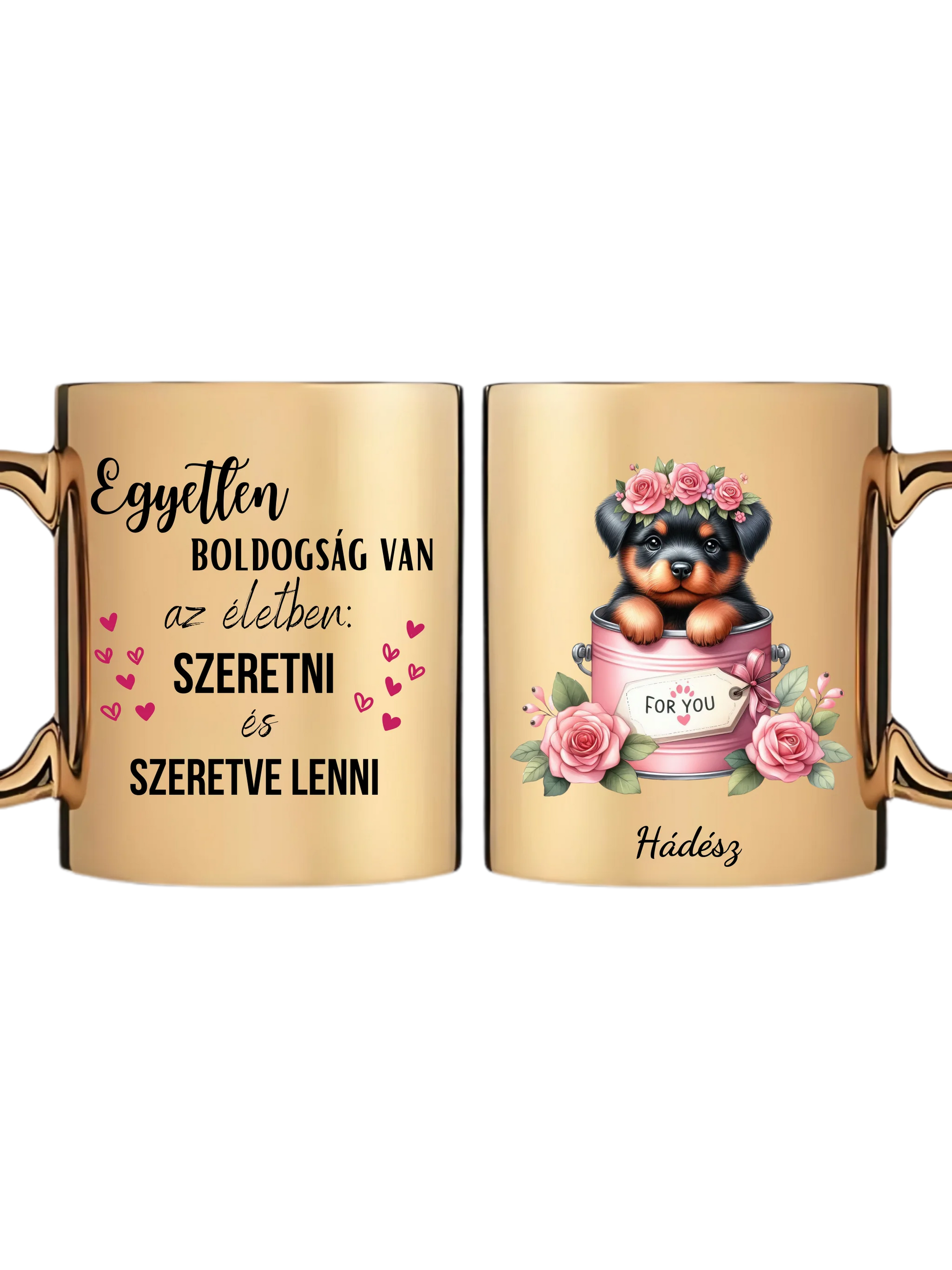 Arany metál bögre
