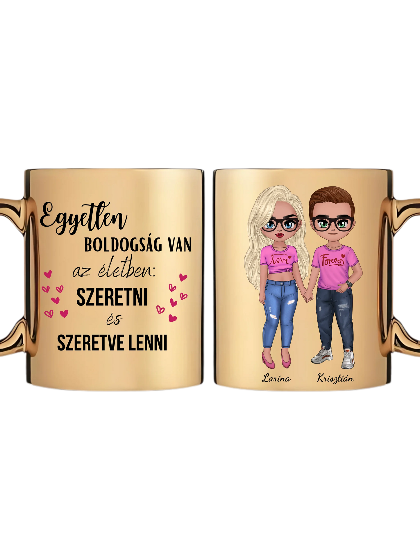 Arany metál bögre