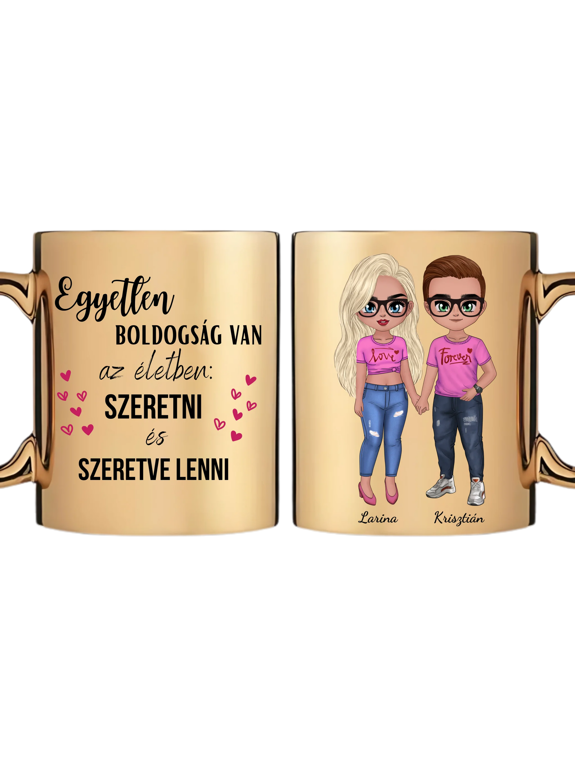 Arany metál bögre