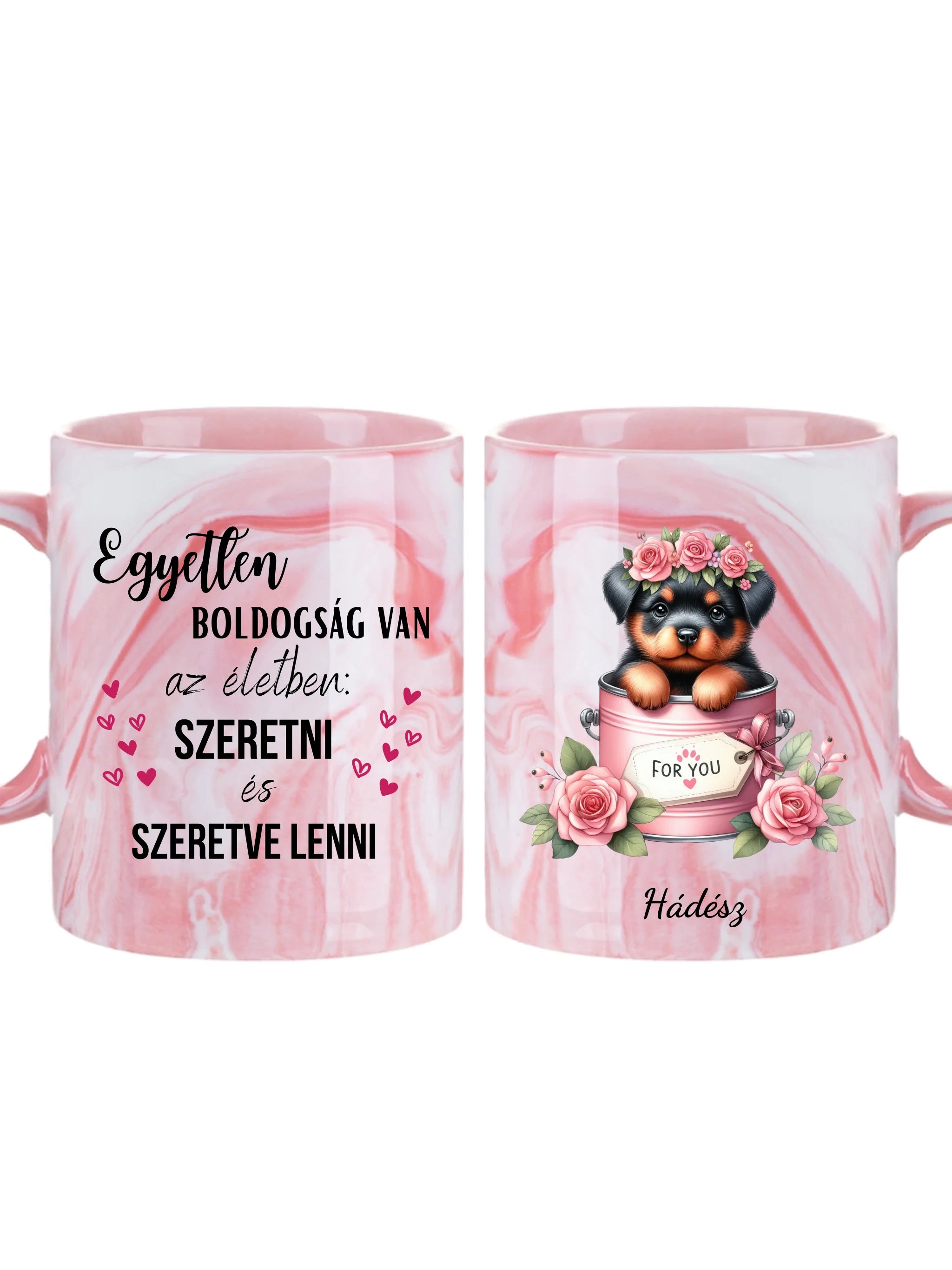 Kutyus "Neked" - Egyedi személyre szabható bögre