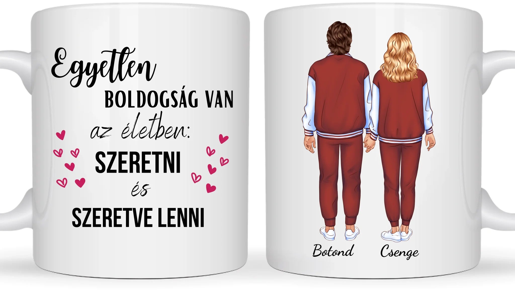 Laza pár - Egyedi személyre szabható bögre