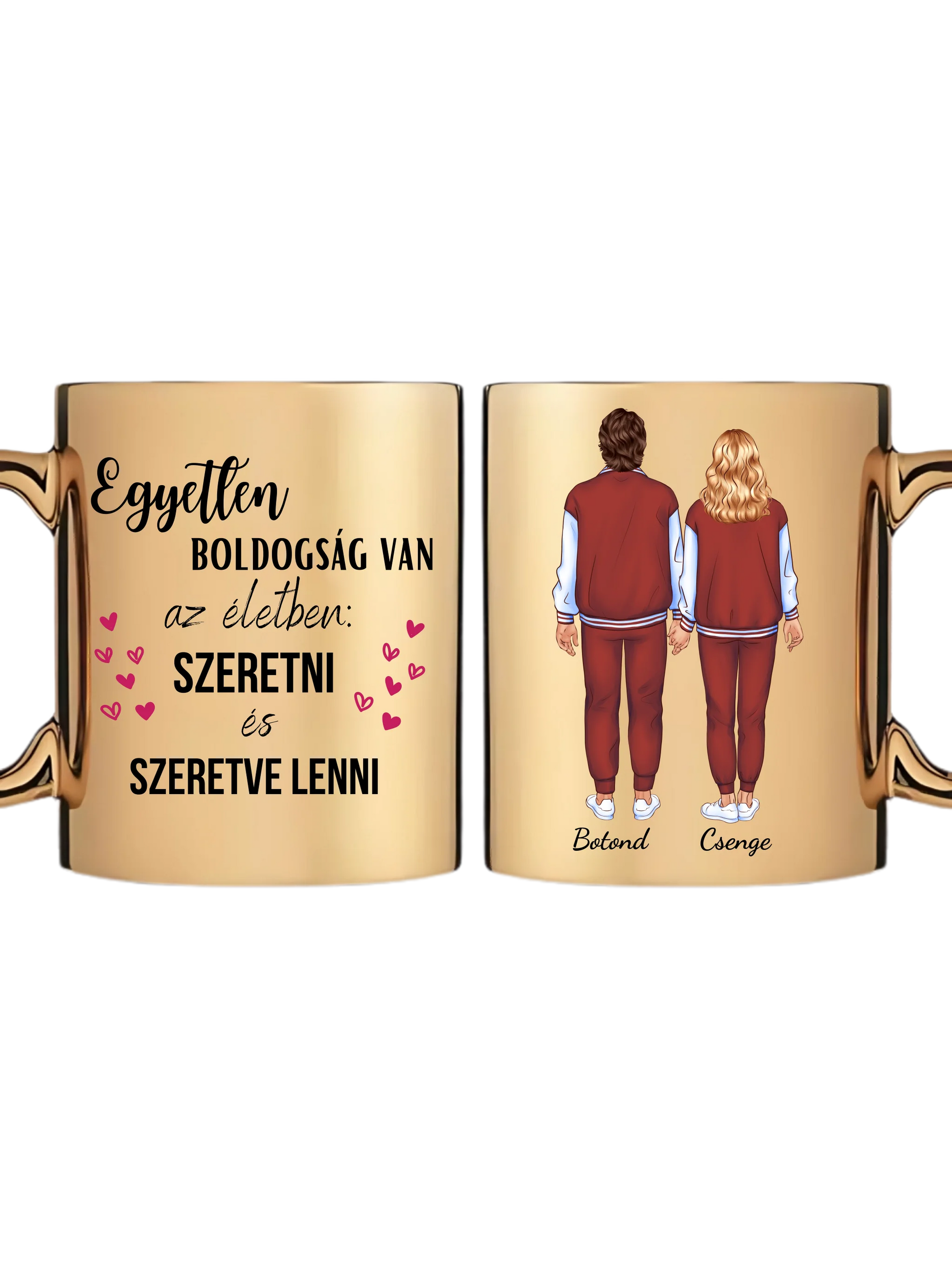 Arany metál bögre