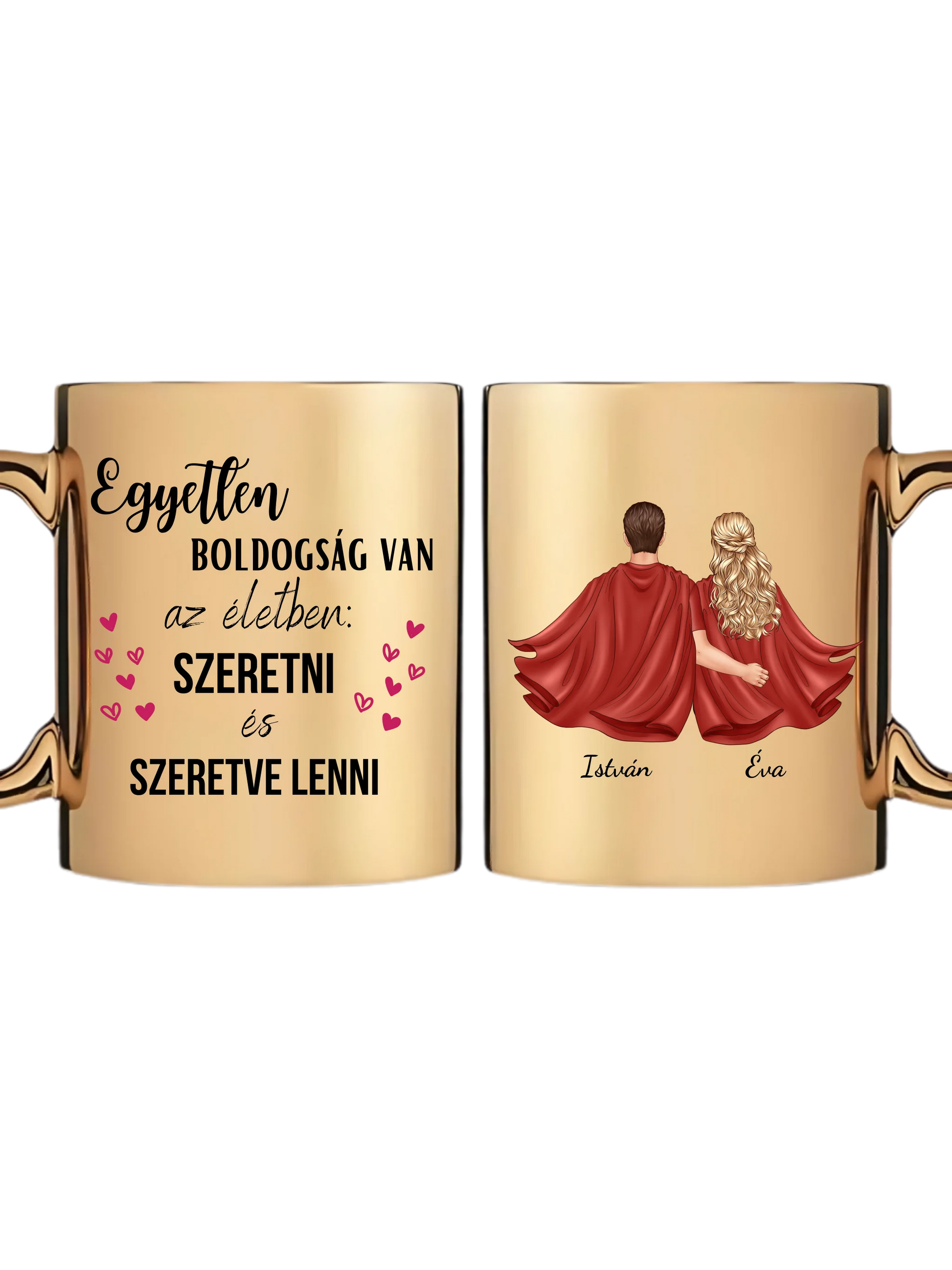 Arany metál bögre