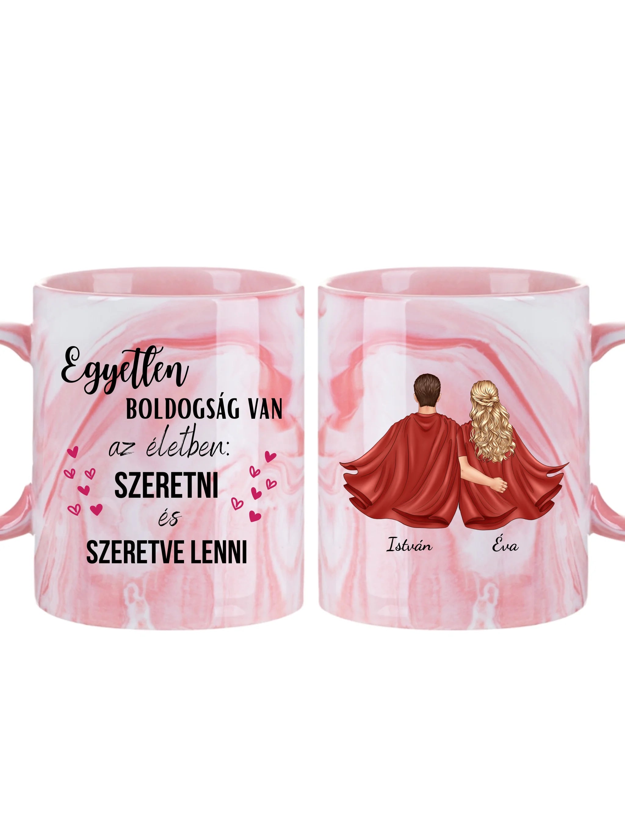A szuperhős pár - Egyedi személyre szabható bögre