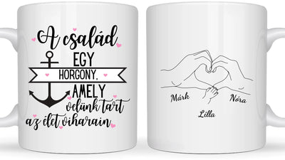 Babás / Gyermekes és Szülői kezek 2. - Egyedi személyre szabható bögre