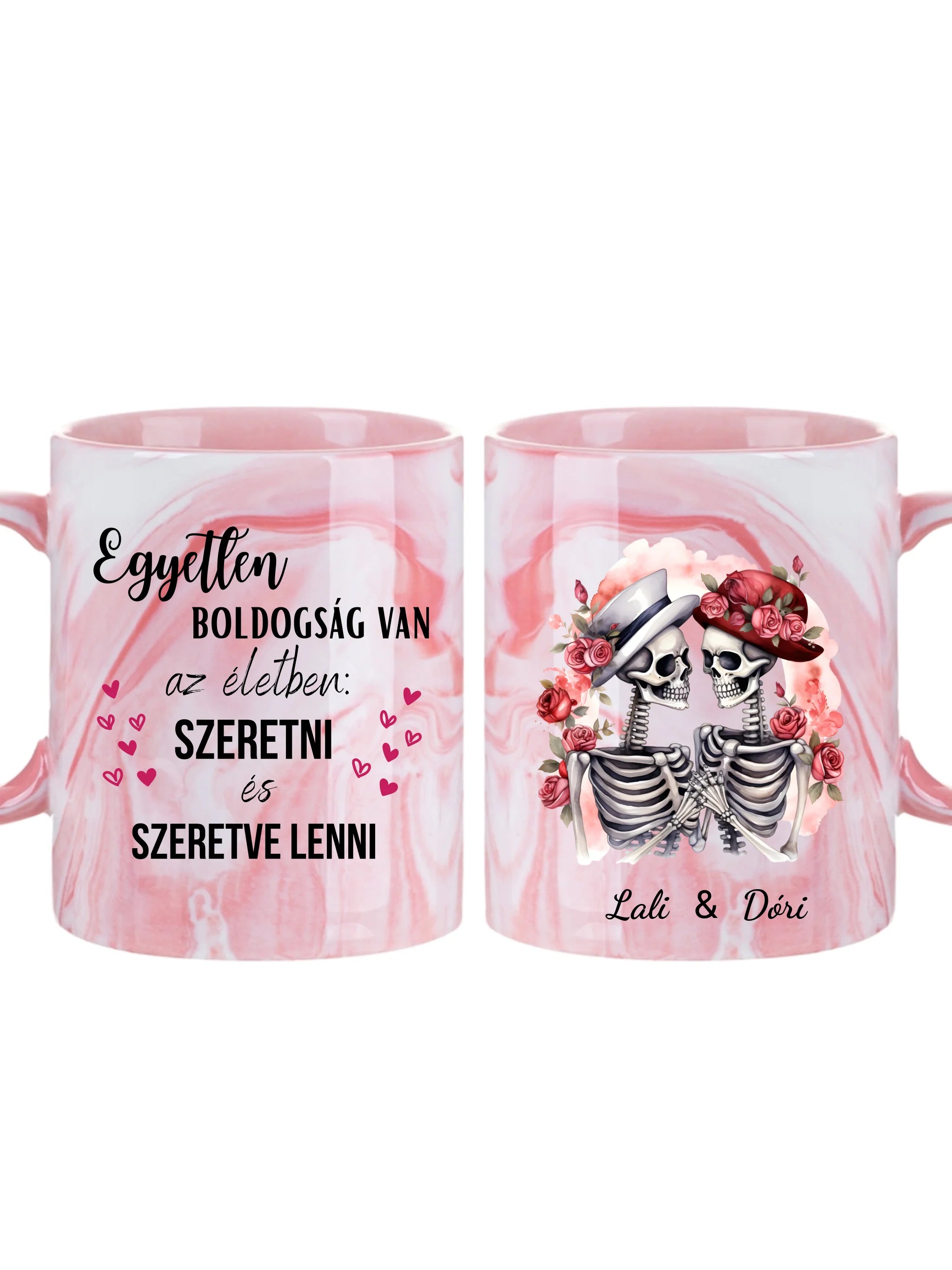 Szerelmes csontvázak - Egyedi személyre szabható bögre