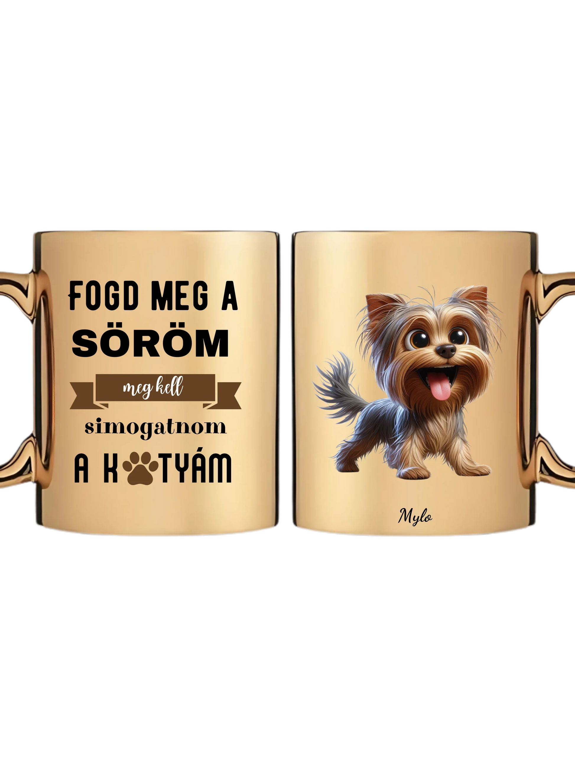 Arany metál bögre