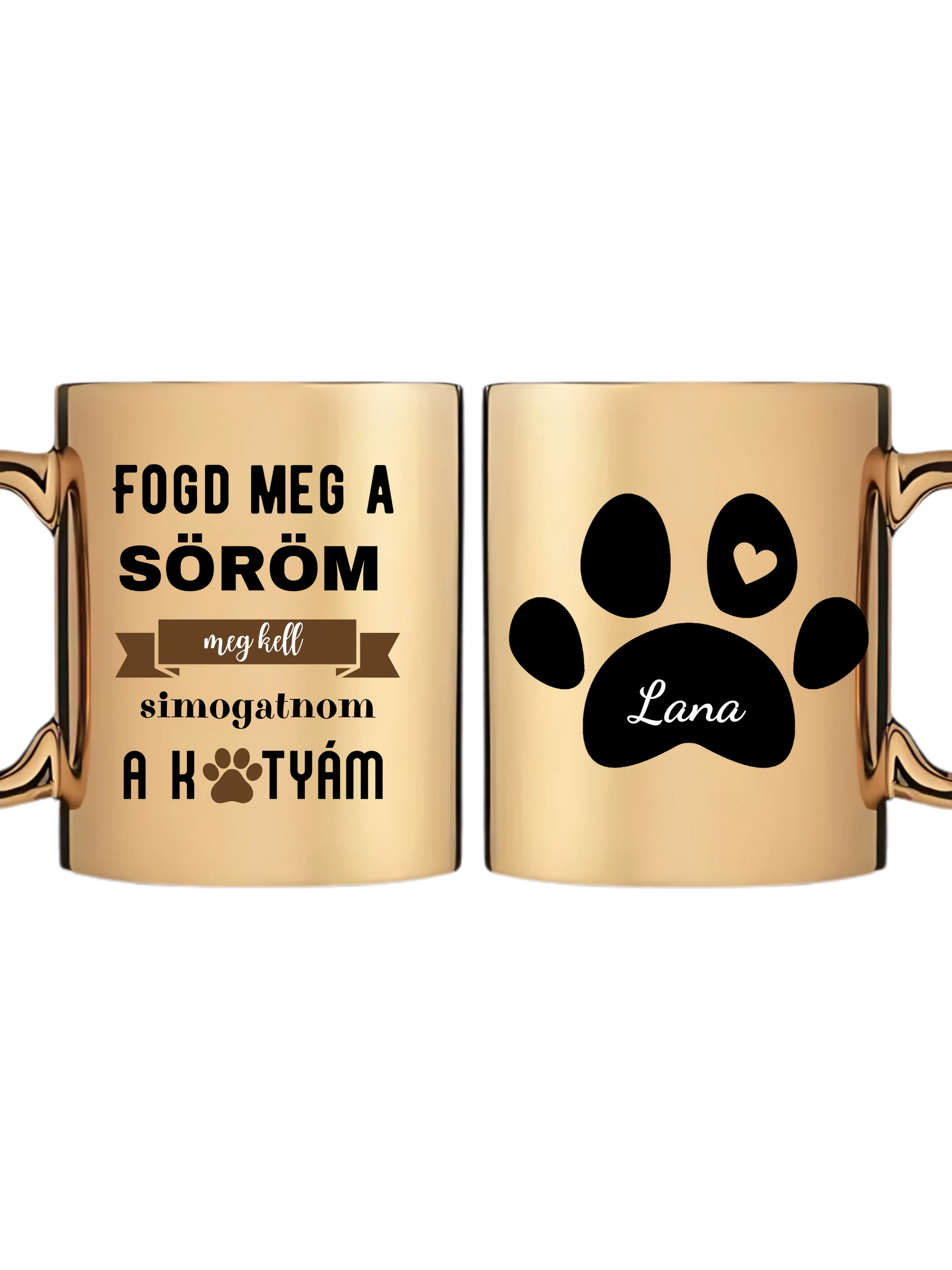 Arany metál bögre
