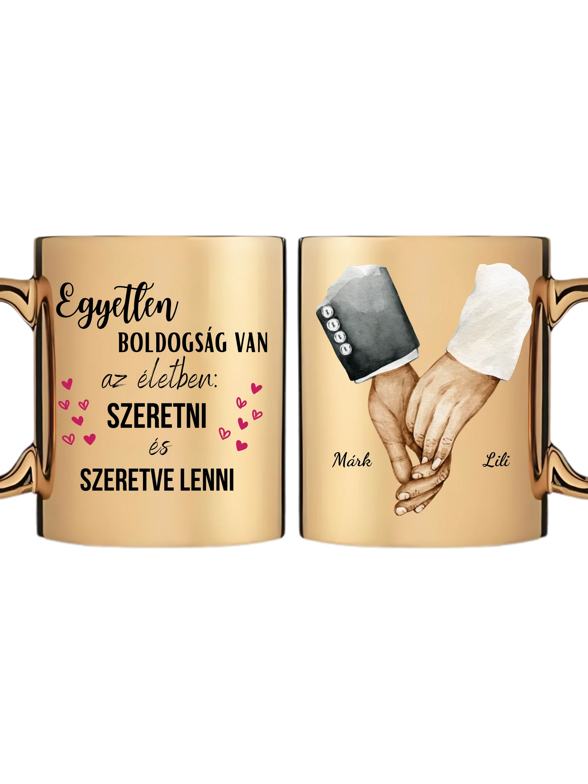 Arany metál bögre