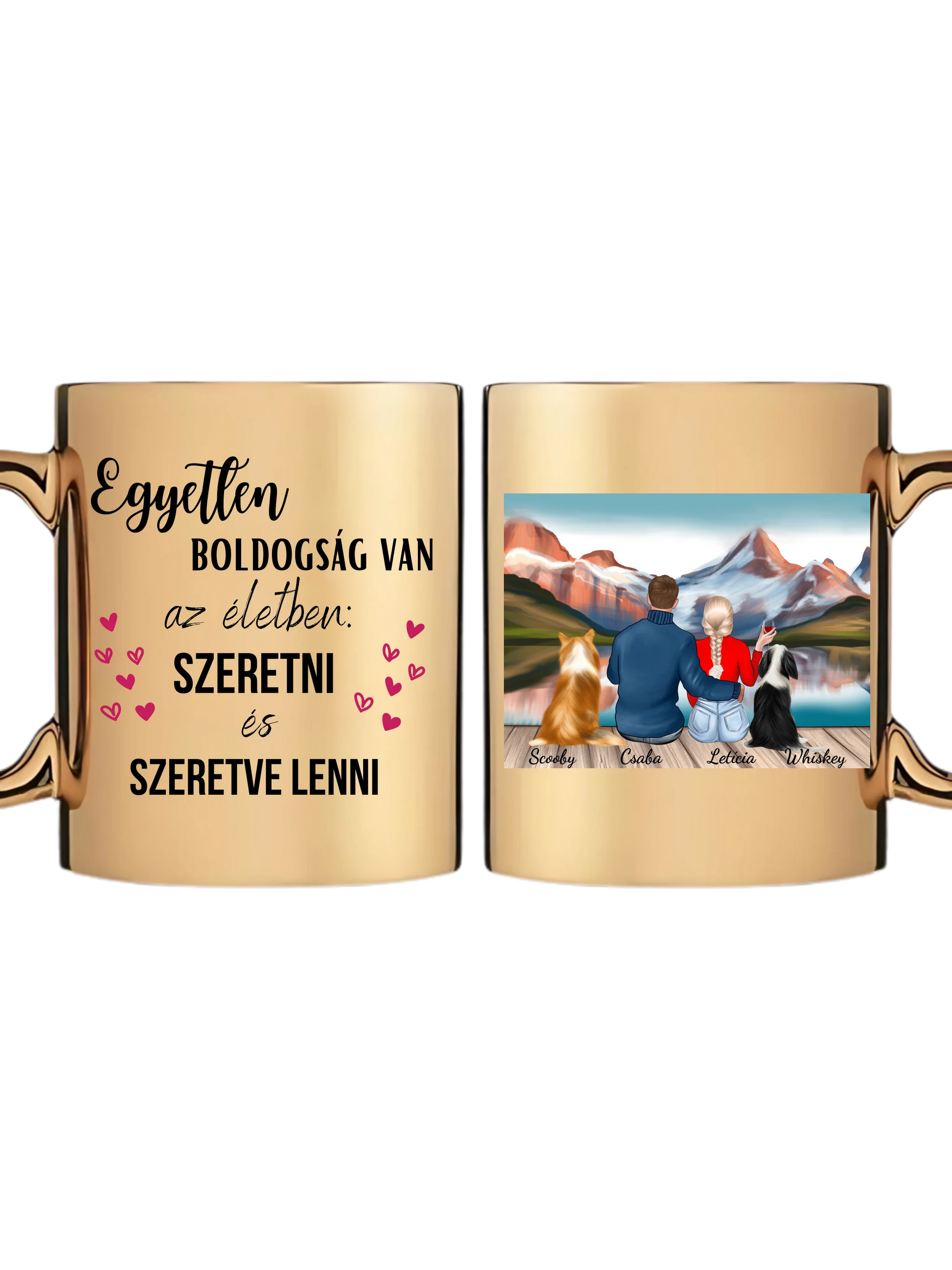 Arany metál bögre