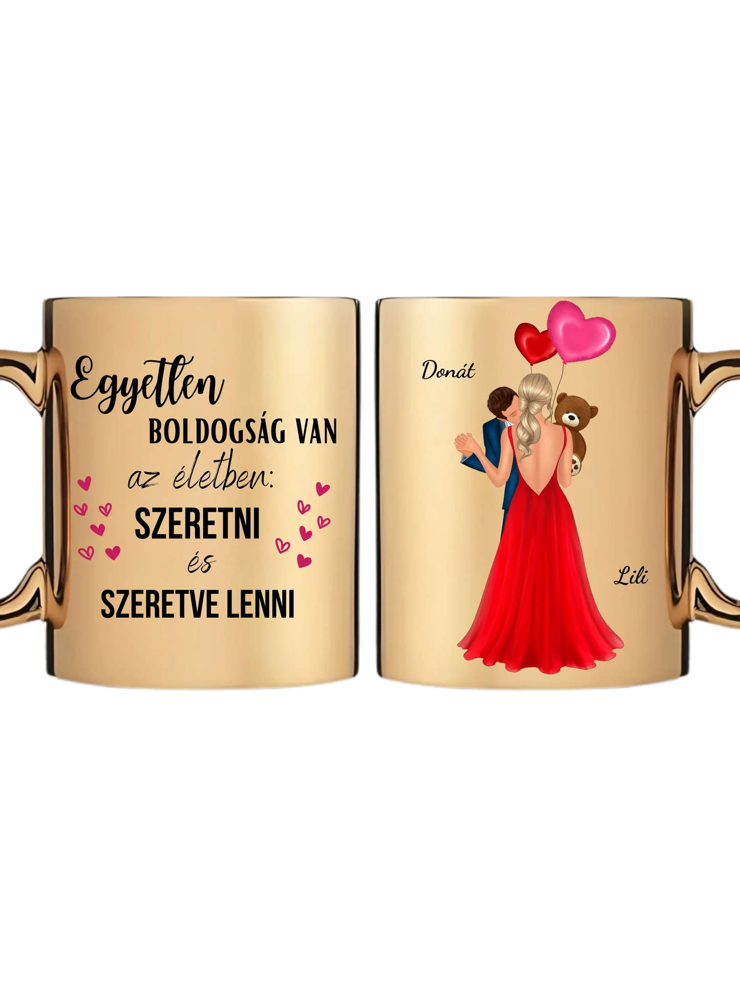 Arany metál bögre