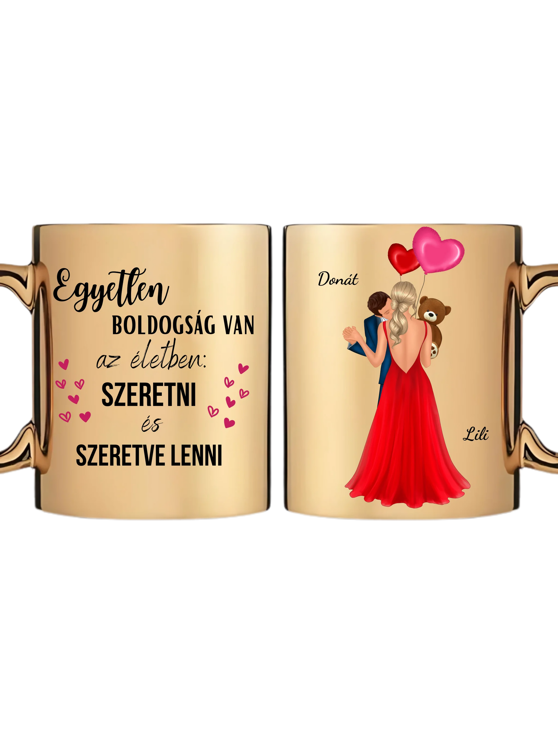 Arany metál bögre