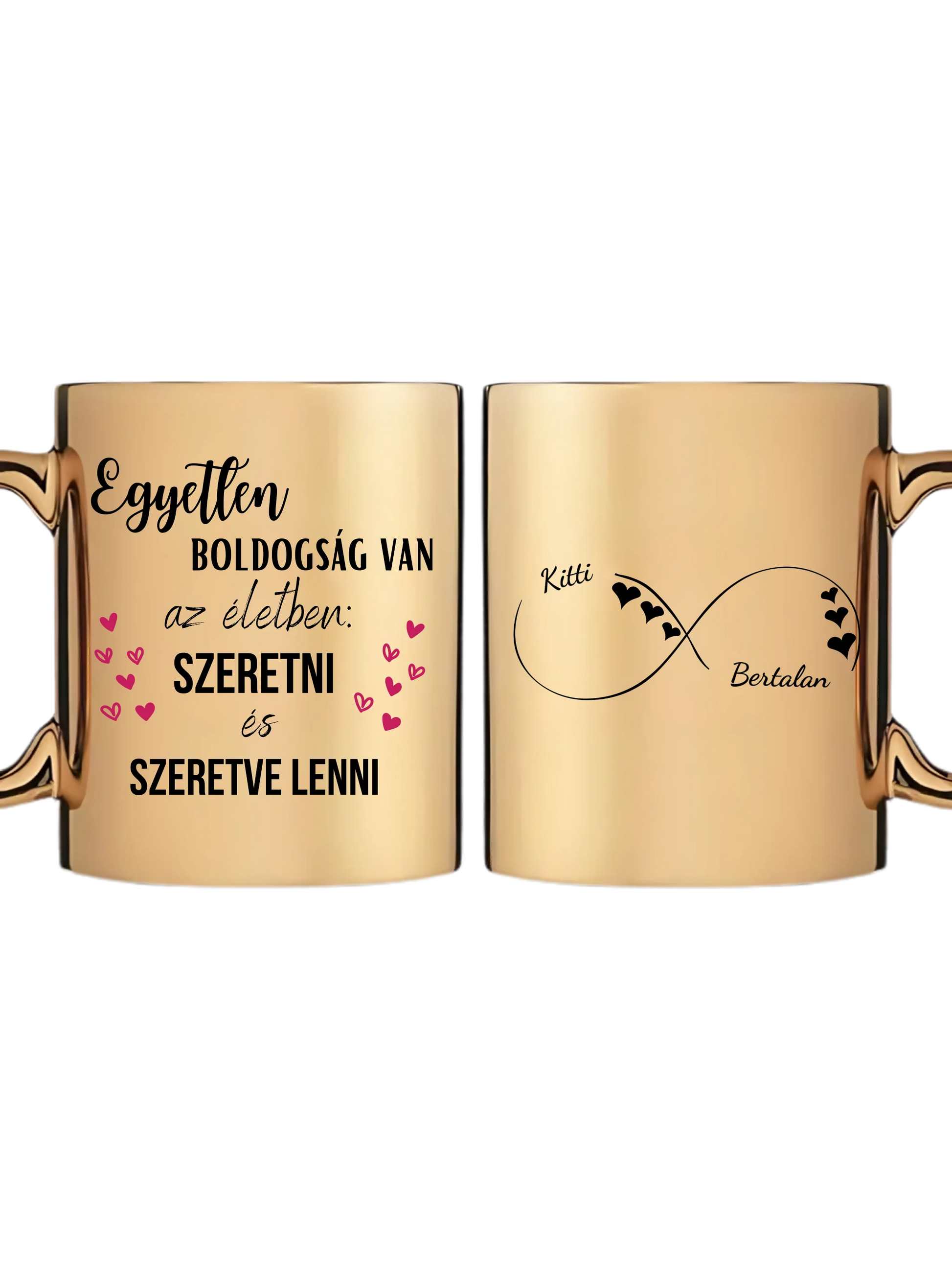 Arany metál bögre