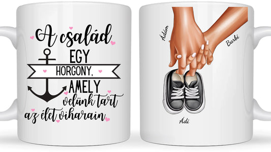 Alakuló család - Egyedi személyre szabható bögre