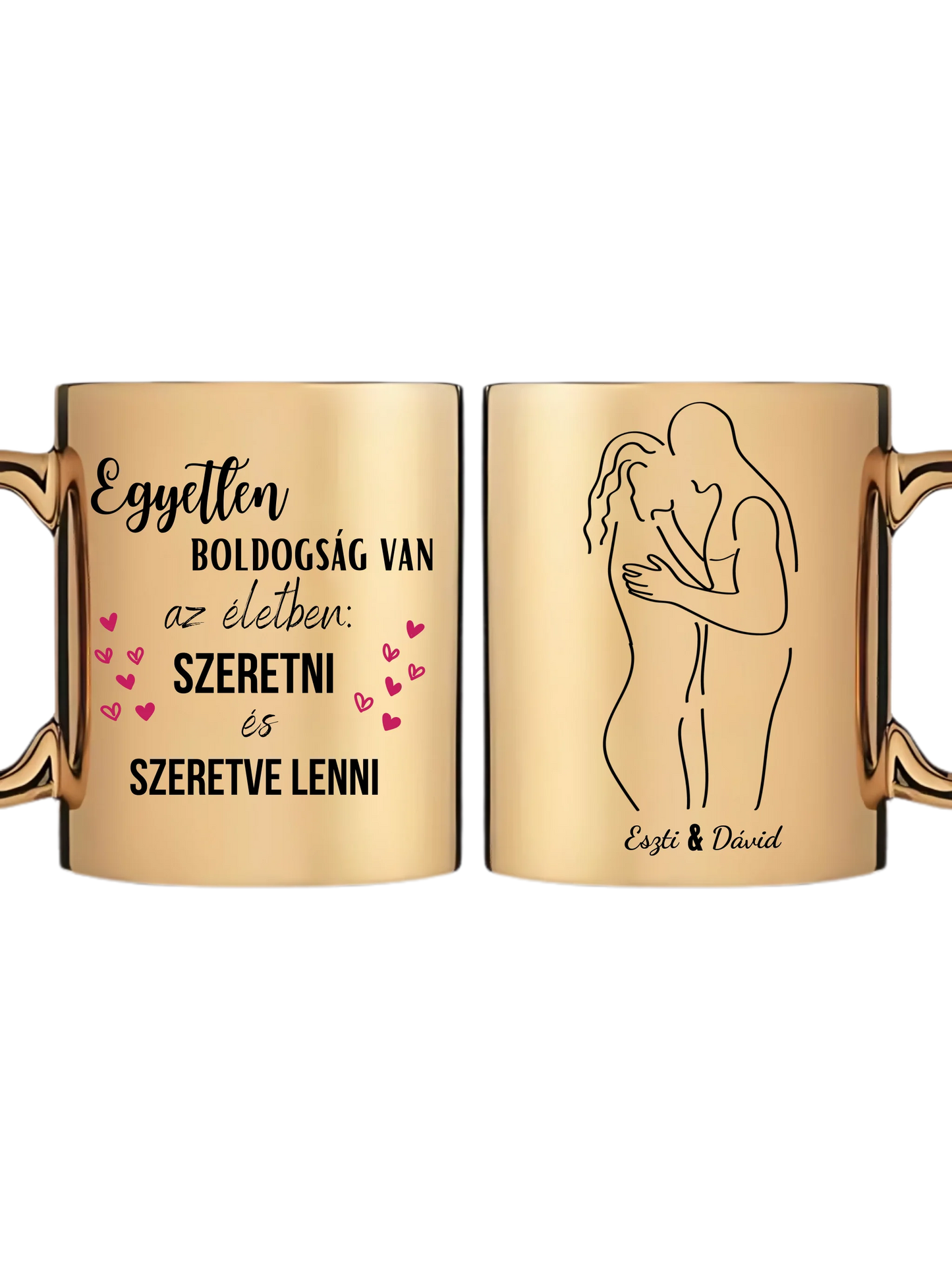 Arany metál bögre