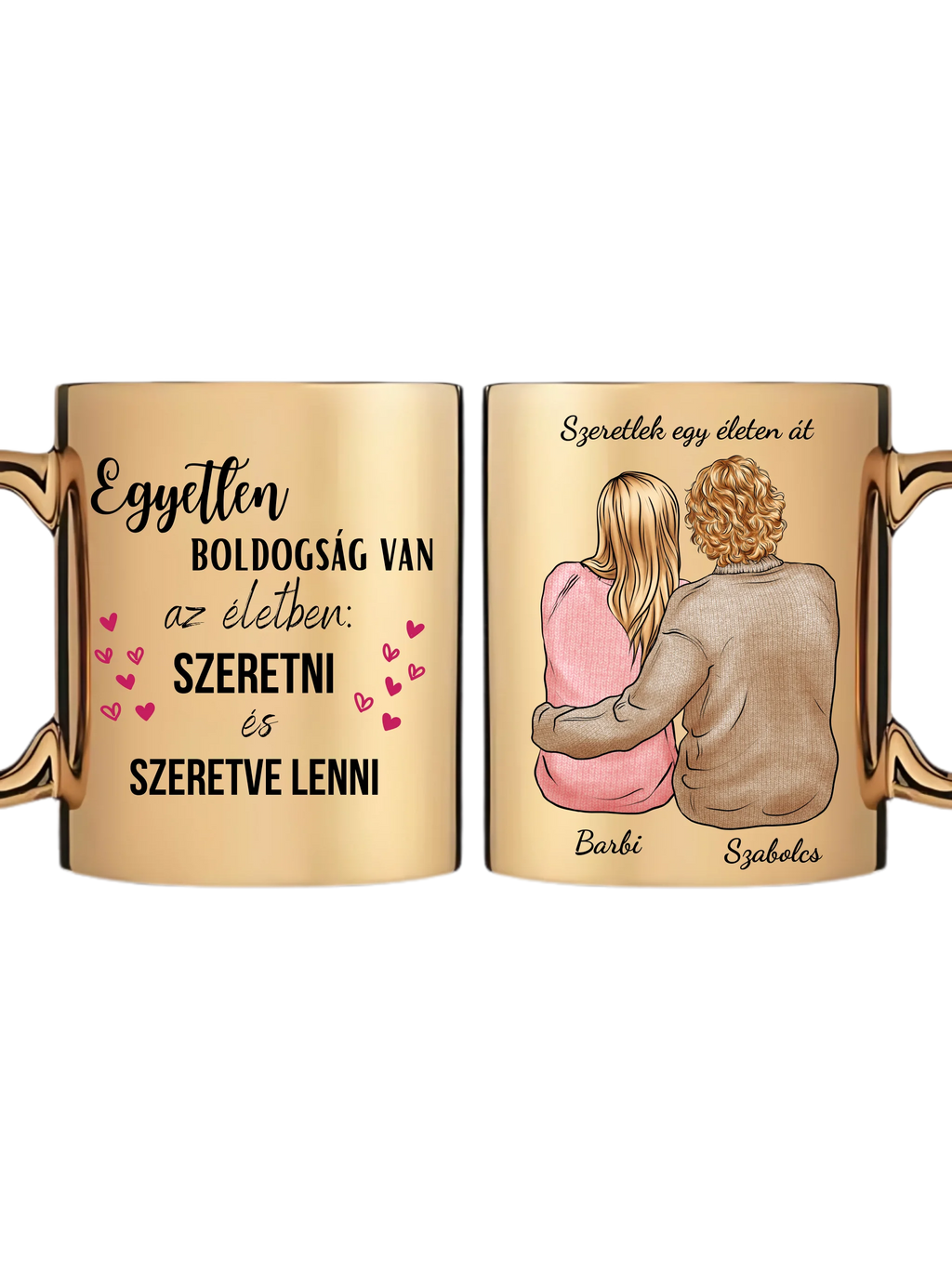 Arany metál bögre