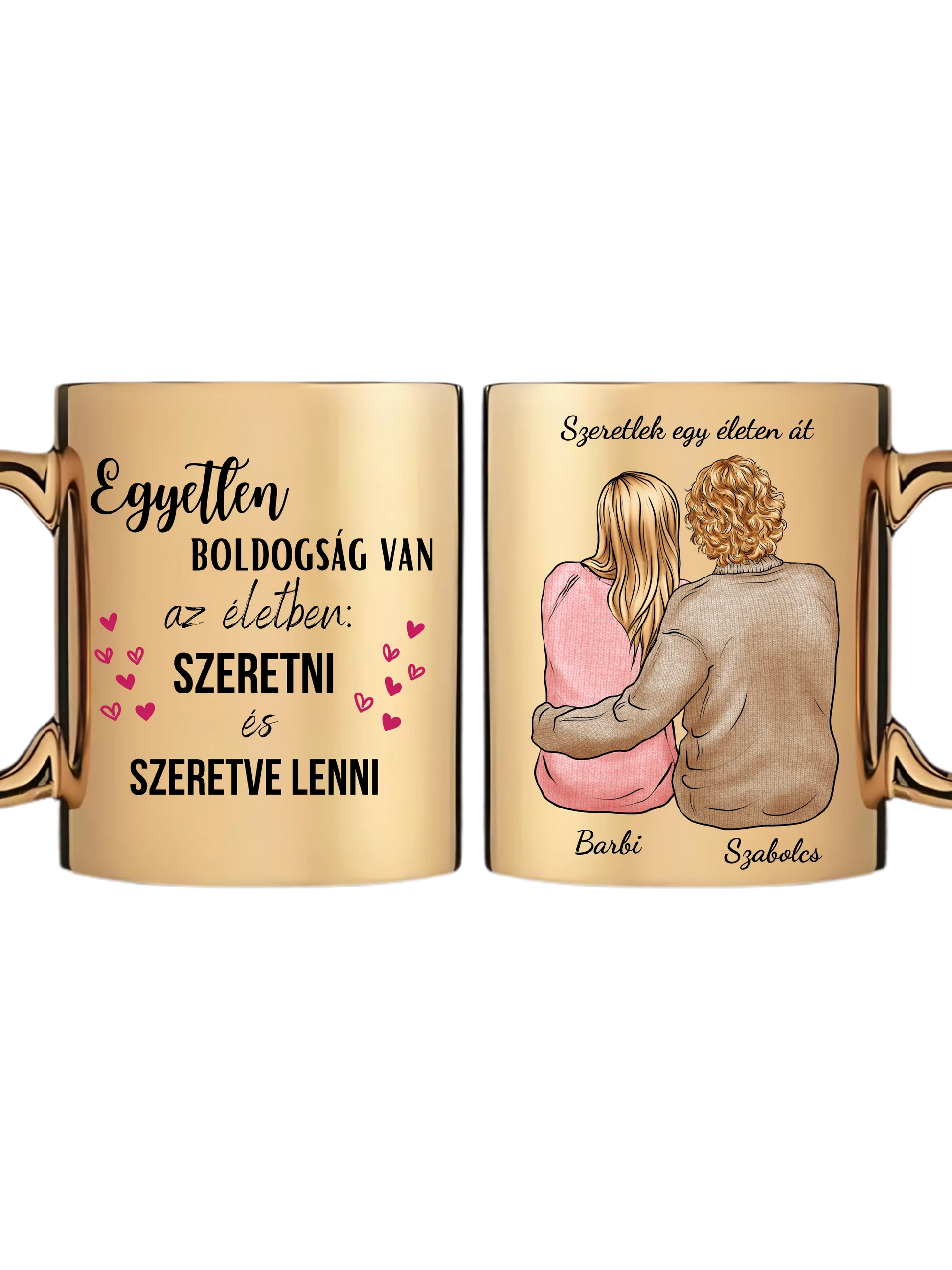 Arany metál bögre