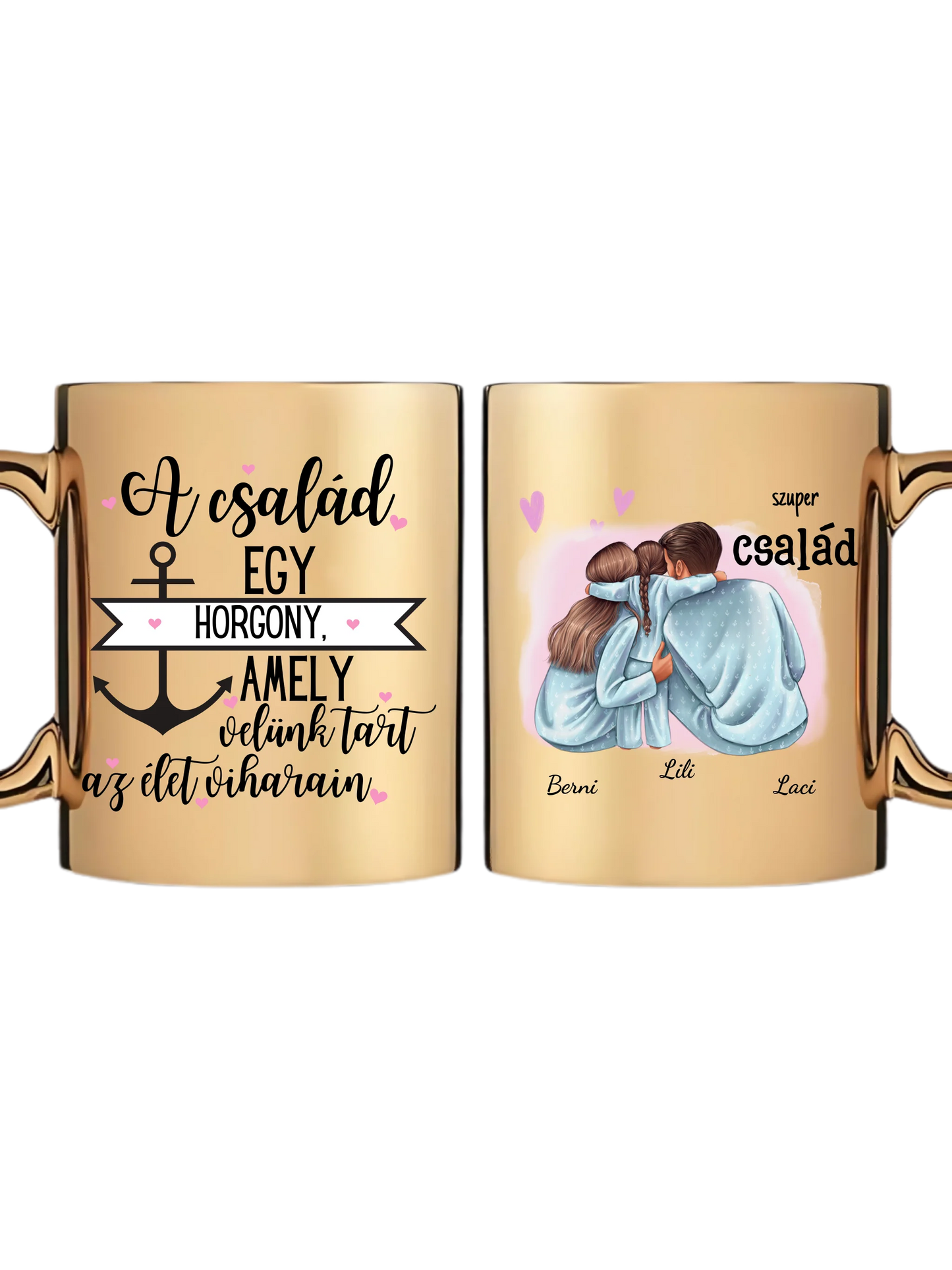 Szuper család - Egyedi személyre szabható bögre