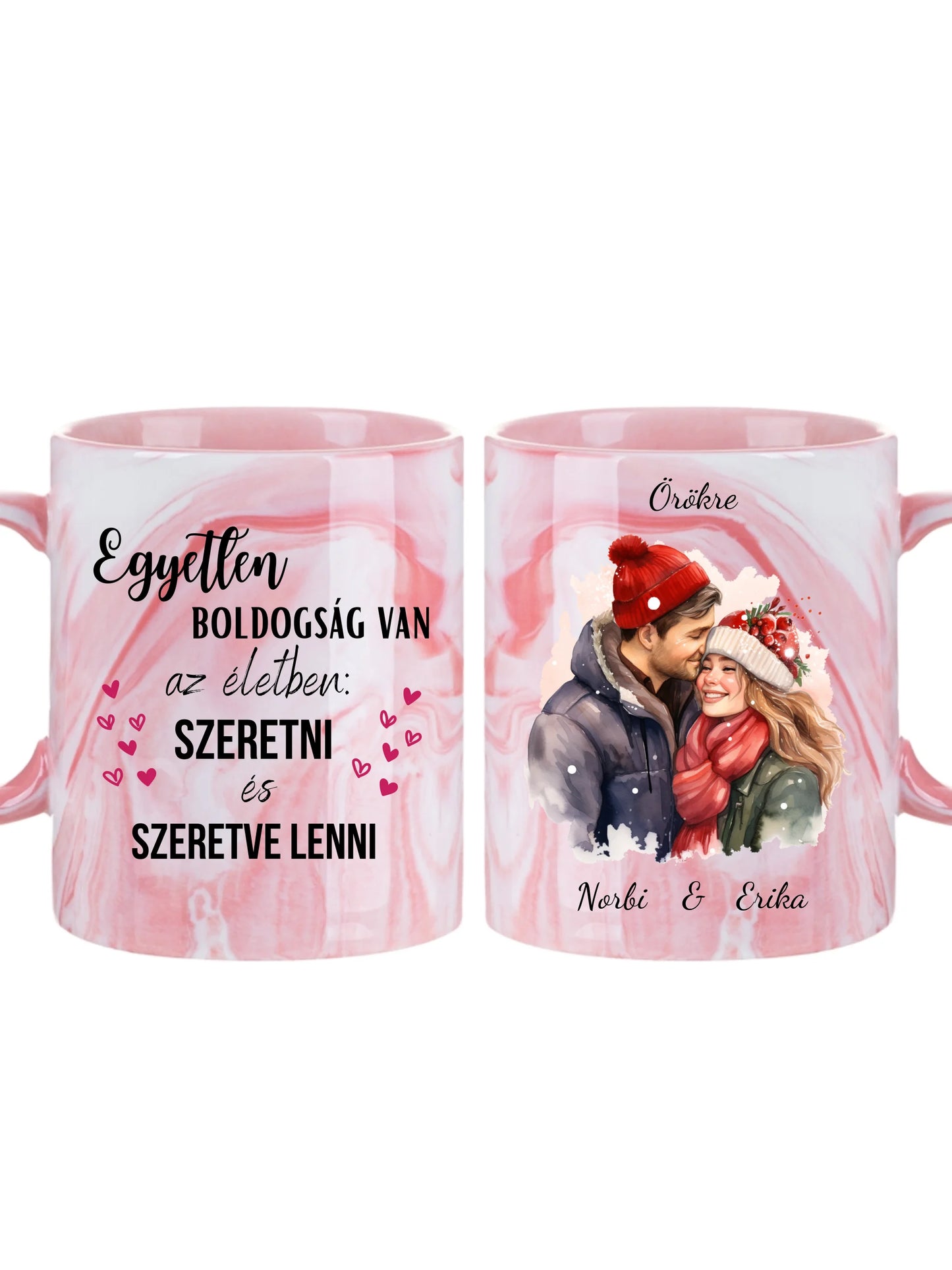 Karácsonyi szeretet - Egyedi személyre szabható bögre