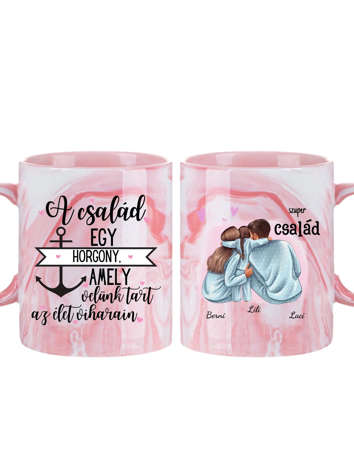 Szuper család - Egyedi személyre szabható bögre