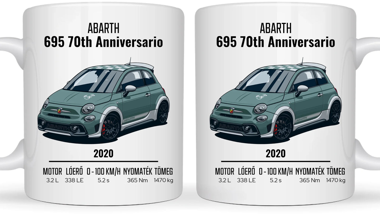 Abarth 695 70th Anniversario 14. - Egyedi személyre szabható bögre
