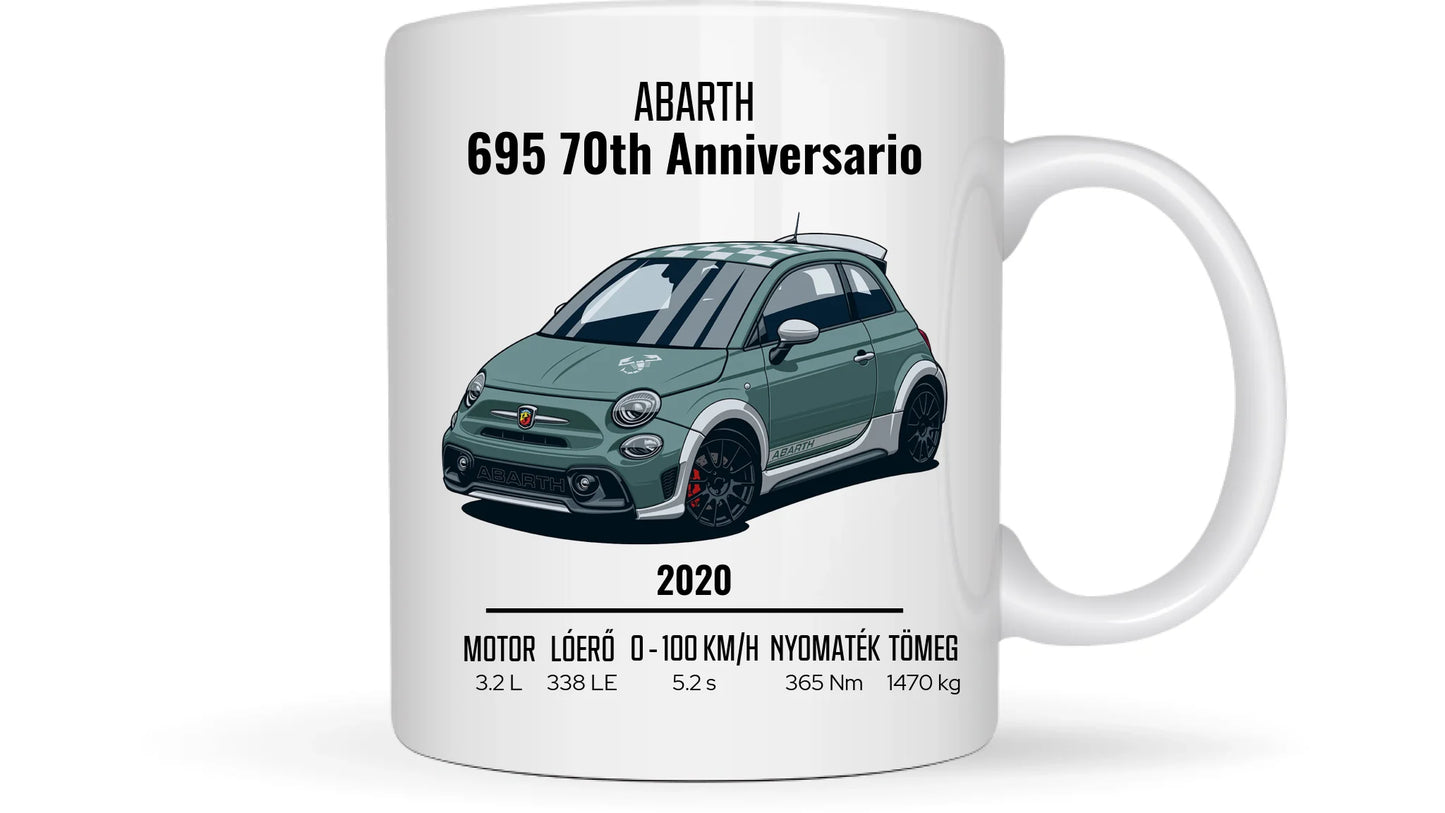 Abarth 695 70th Anniversario 14. - Egyedi személyre szabható bögre