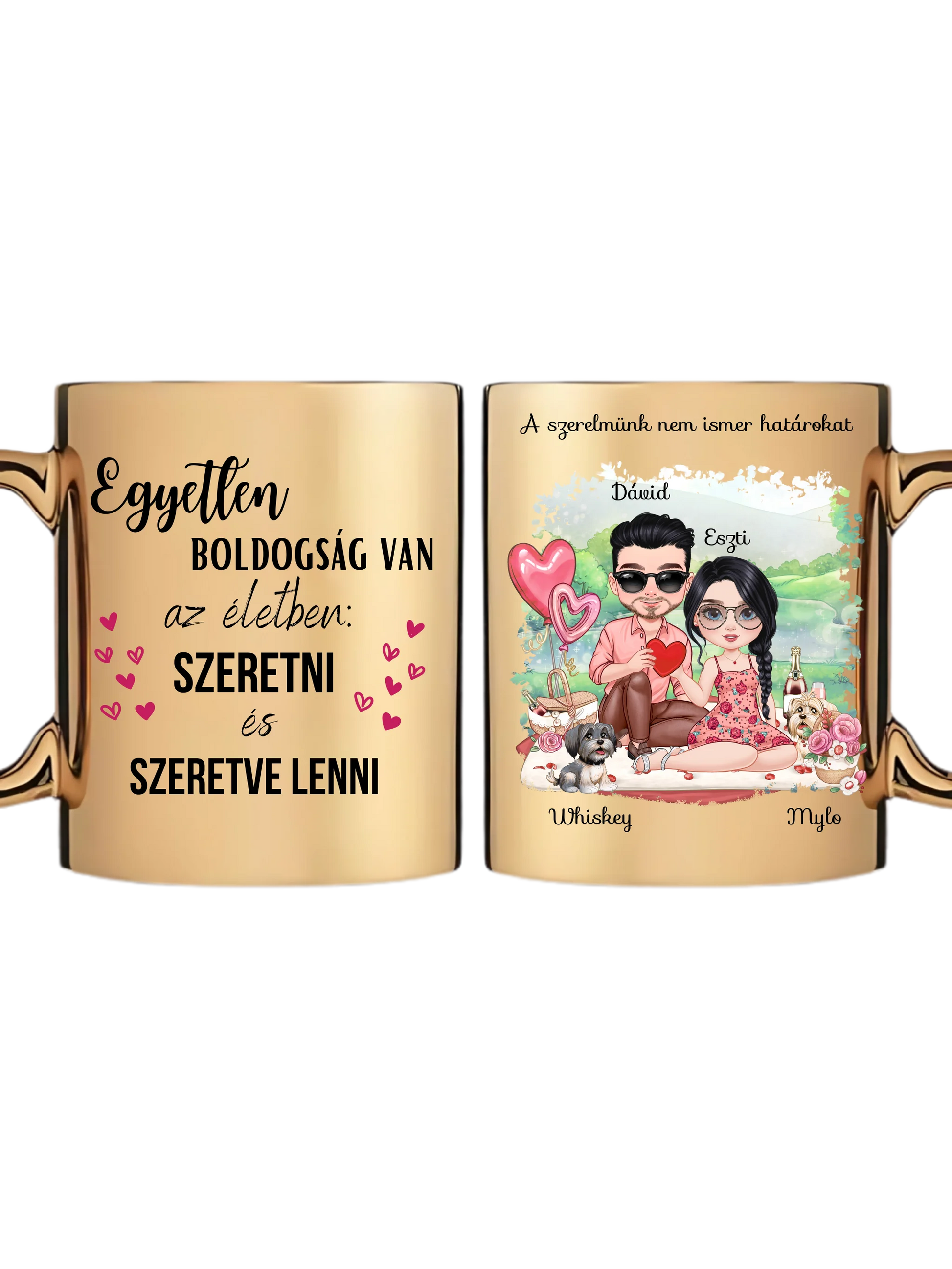 Arany metál bögre