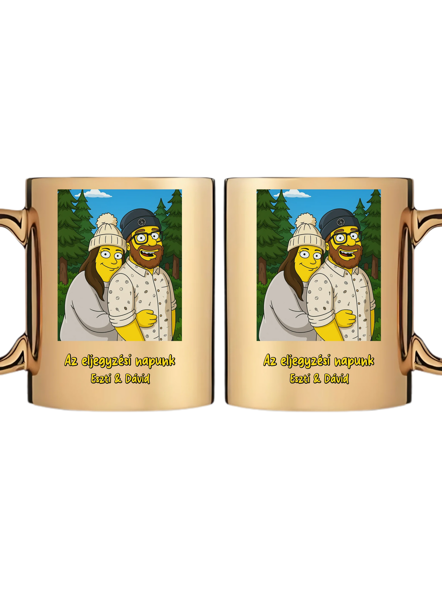 Arany metál bögre