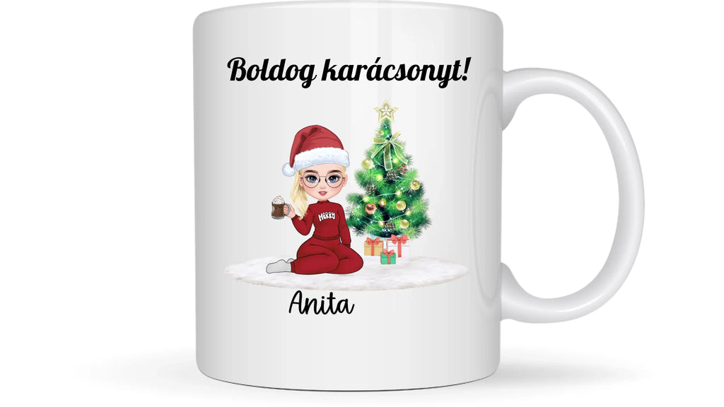 Legjobb barátnők karácsonya #5 - Ajándék barátnőknek - Személyre szabható bögre