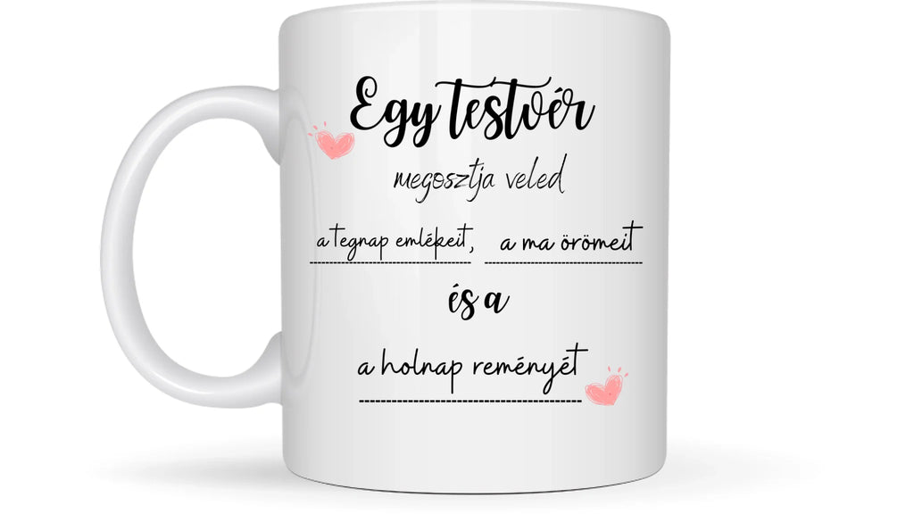Legjobb fiú testvérek - Egyedi személyre szabható bögre