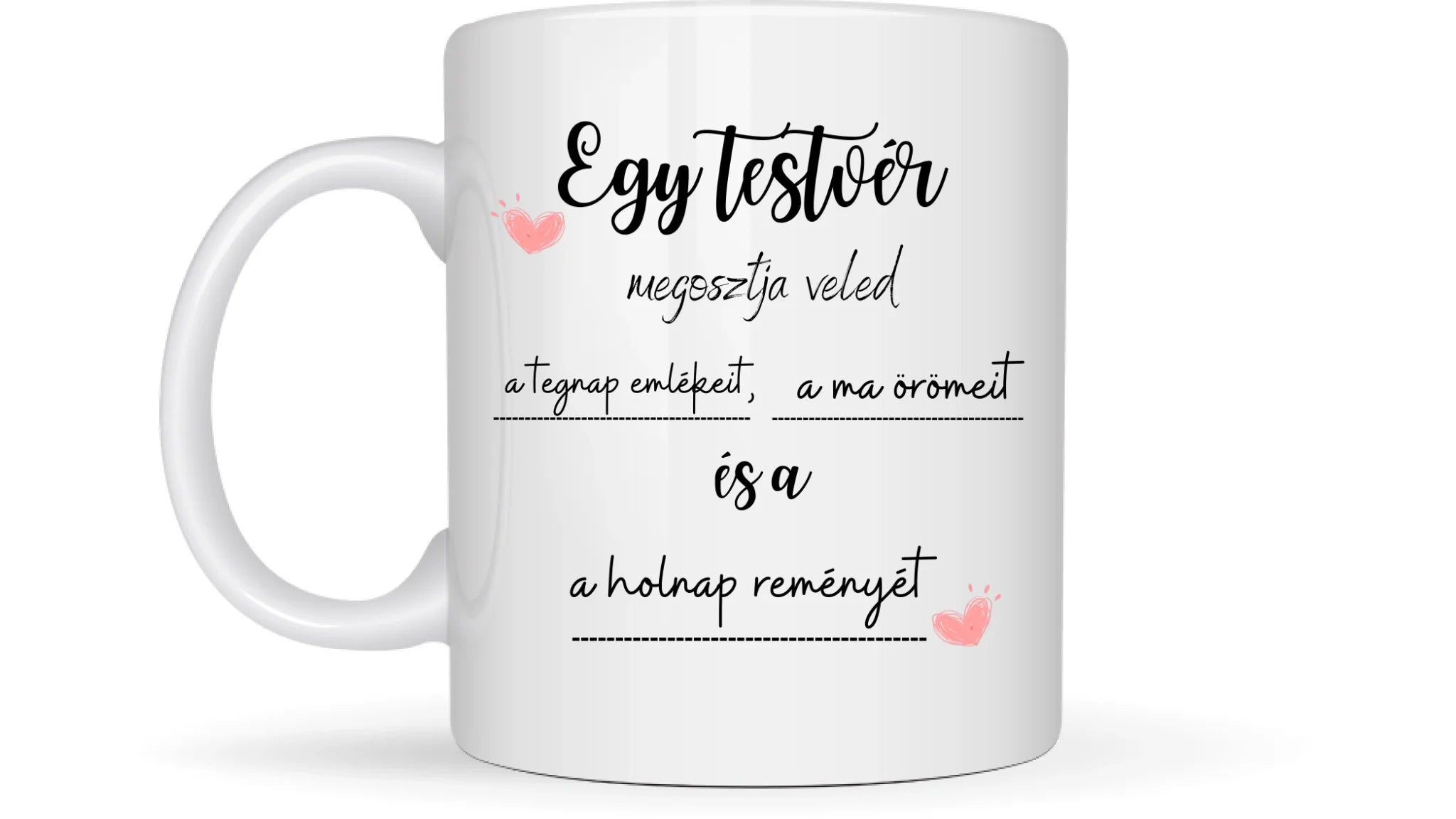 Legjobb fiú testvérek - Egyedi személyre szabható bögre